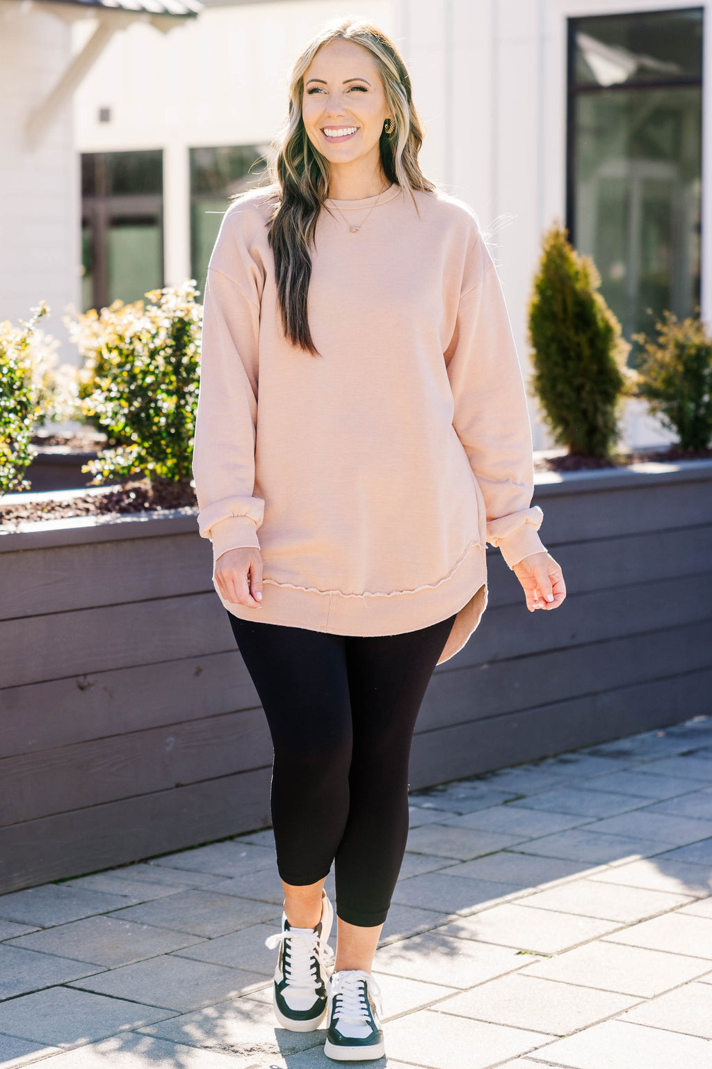 My Life In Pink Tunic, Toasted Almond