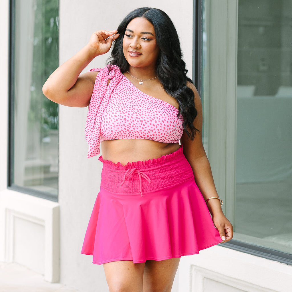 My Little Paradise Swim Skirt, Hot Pink