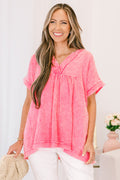 My Love For Dance Top, Fuchsia