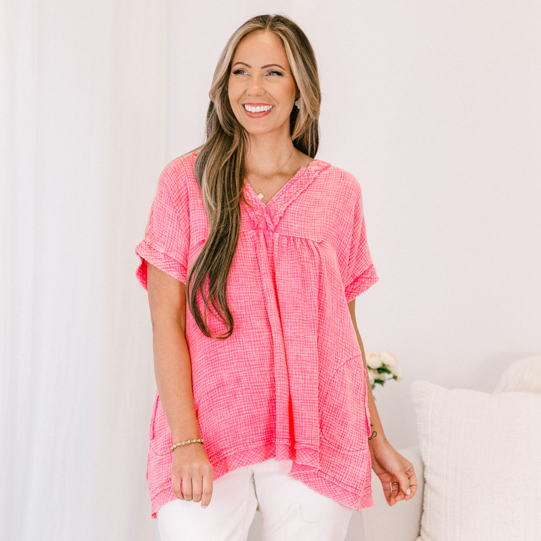 My Love For Dance Top, Fuchsia