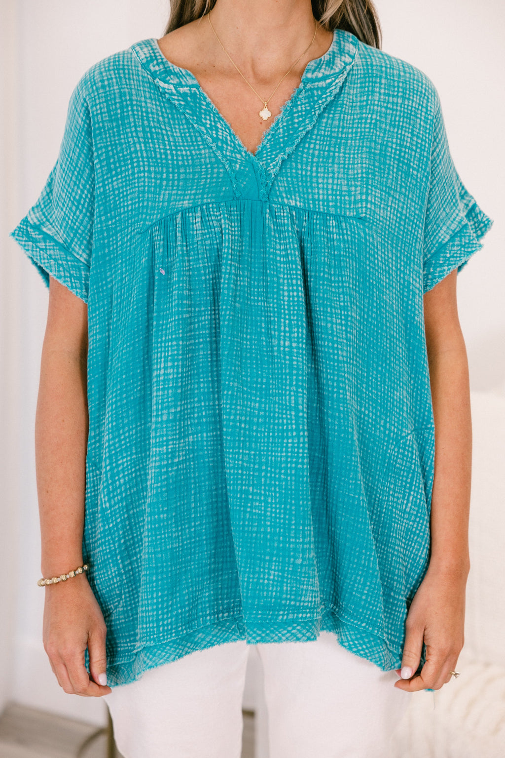 My Love For Dance Top, Light Teal
