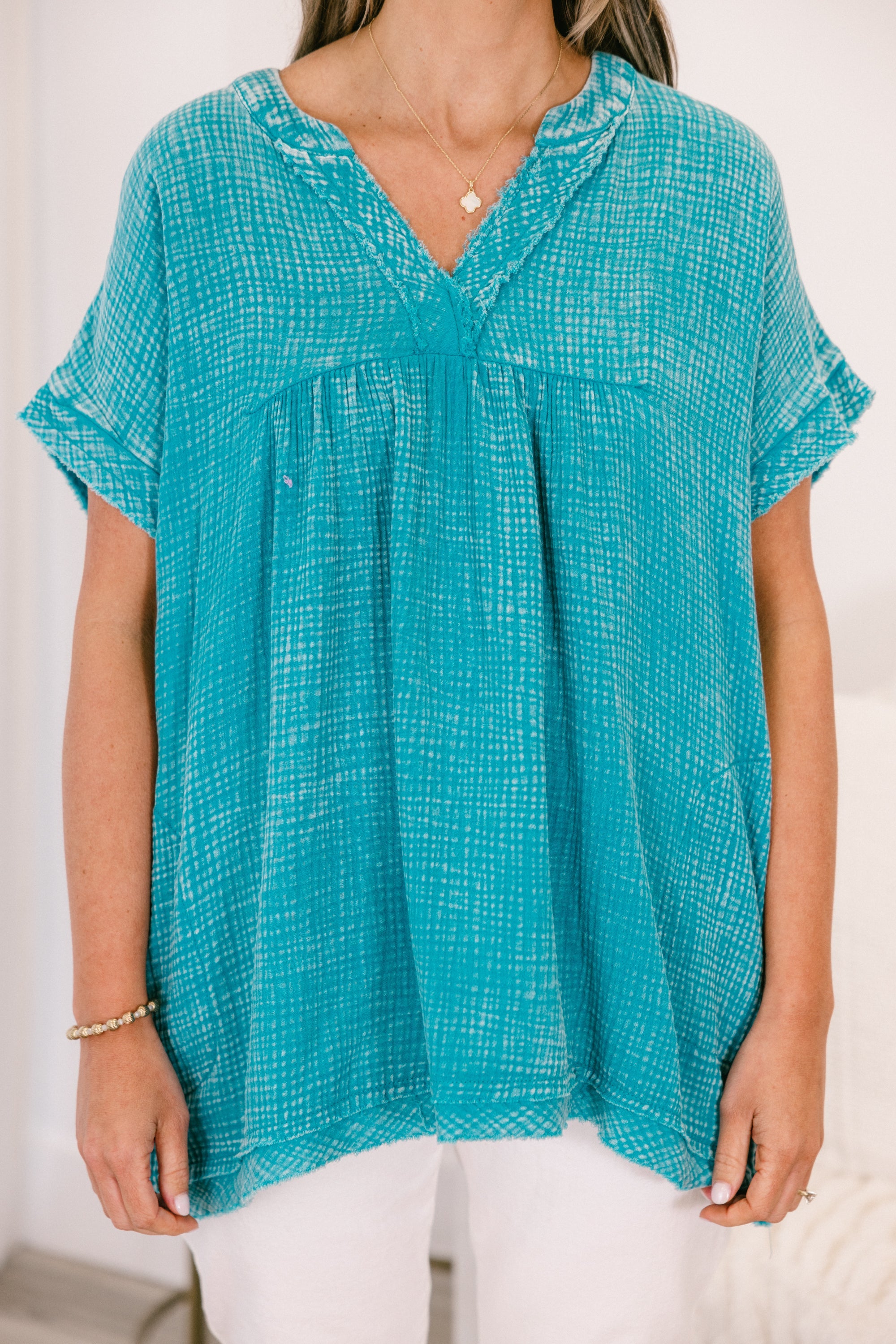 My Love For Dance Top, Light Teal