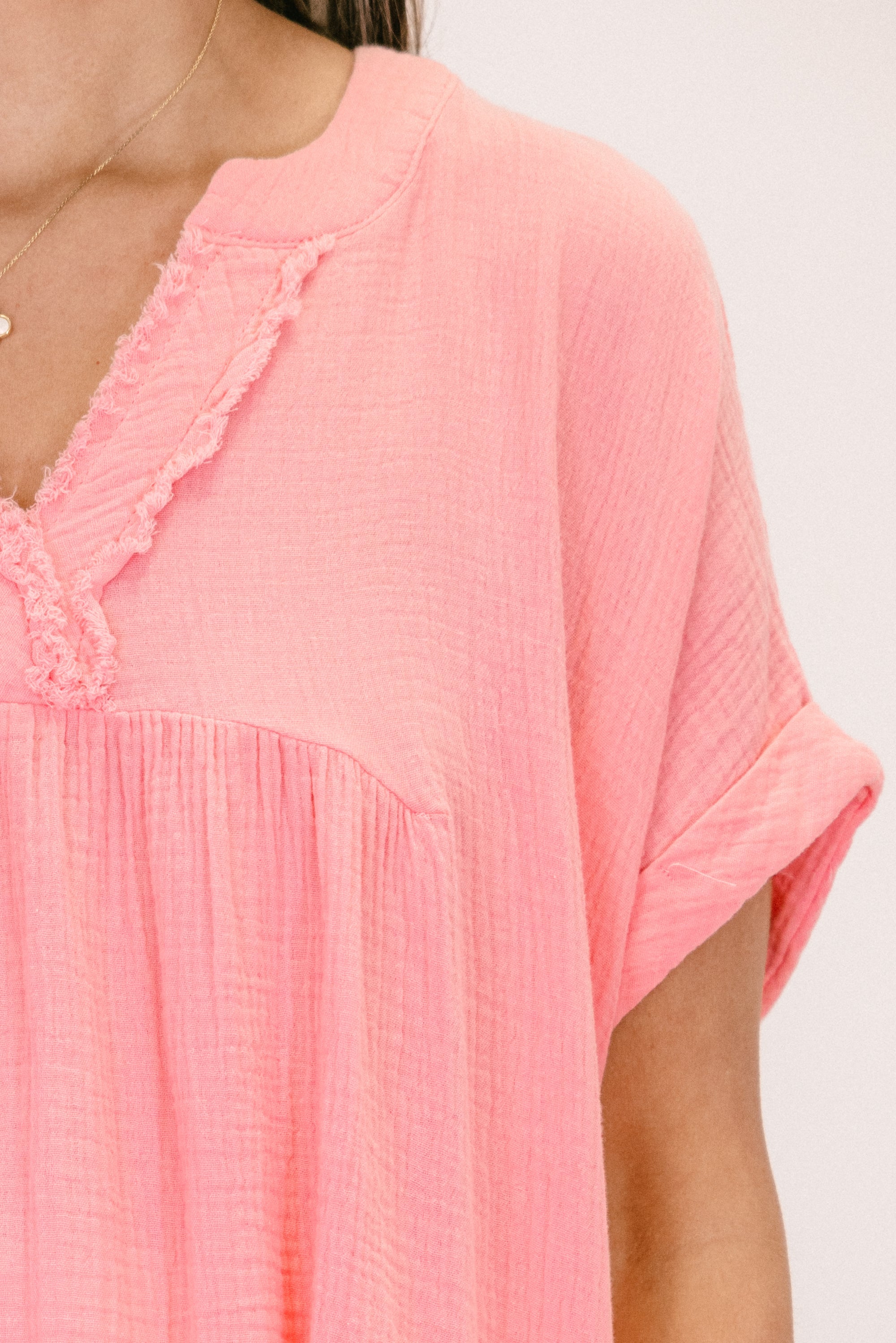 My Love Has Grown Tunic, Dark Pink