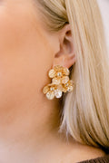 My Love In Bloom Earrings, Gold