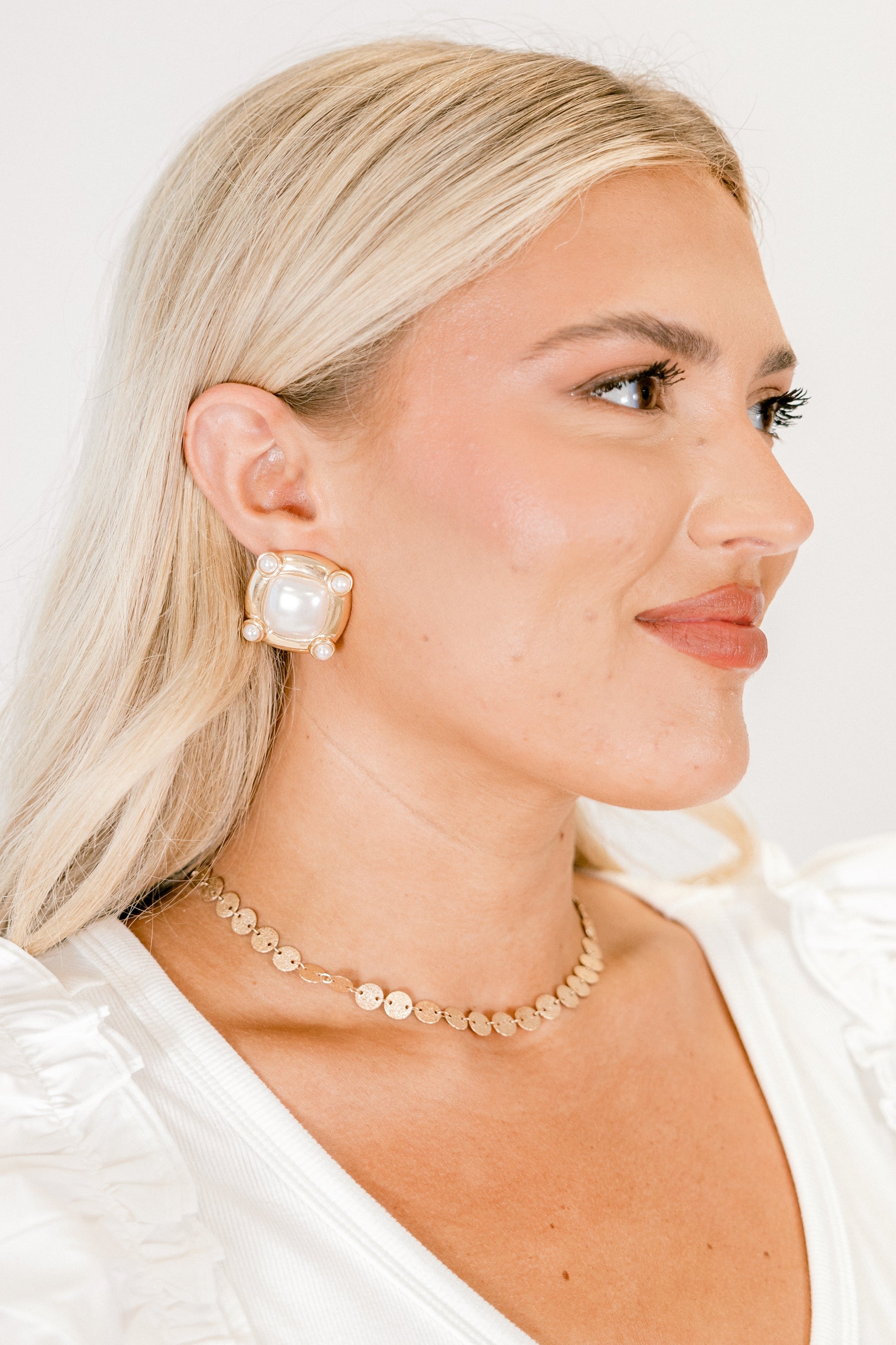 My Only Muse Earrings, Pearl
