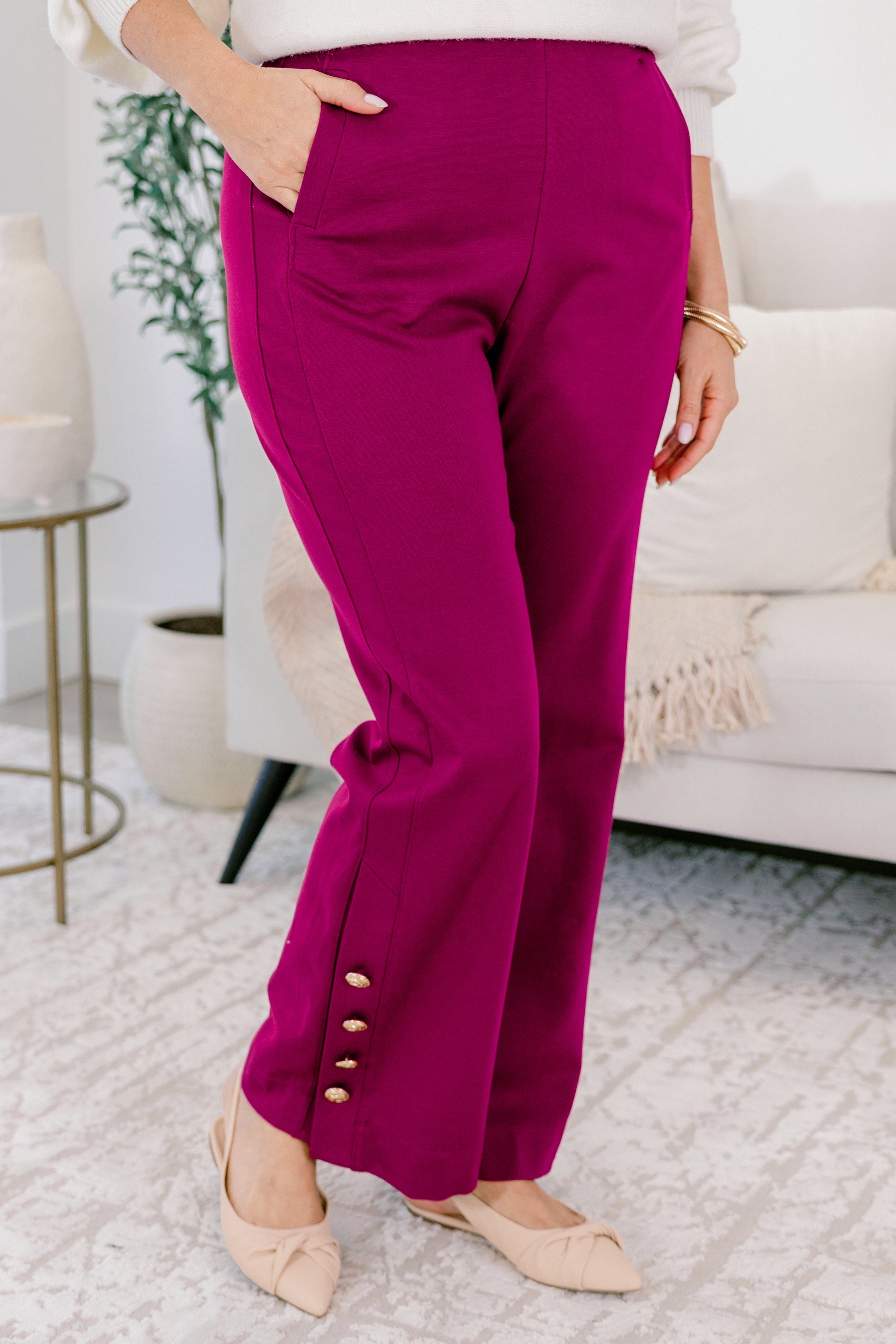 My Signature Look Pants, Merlot