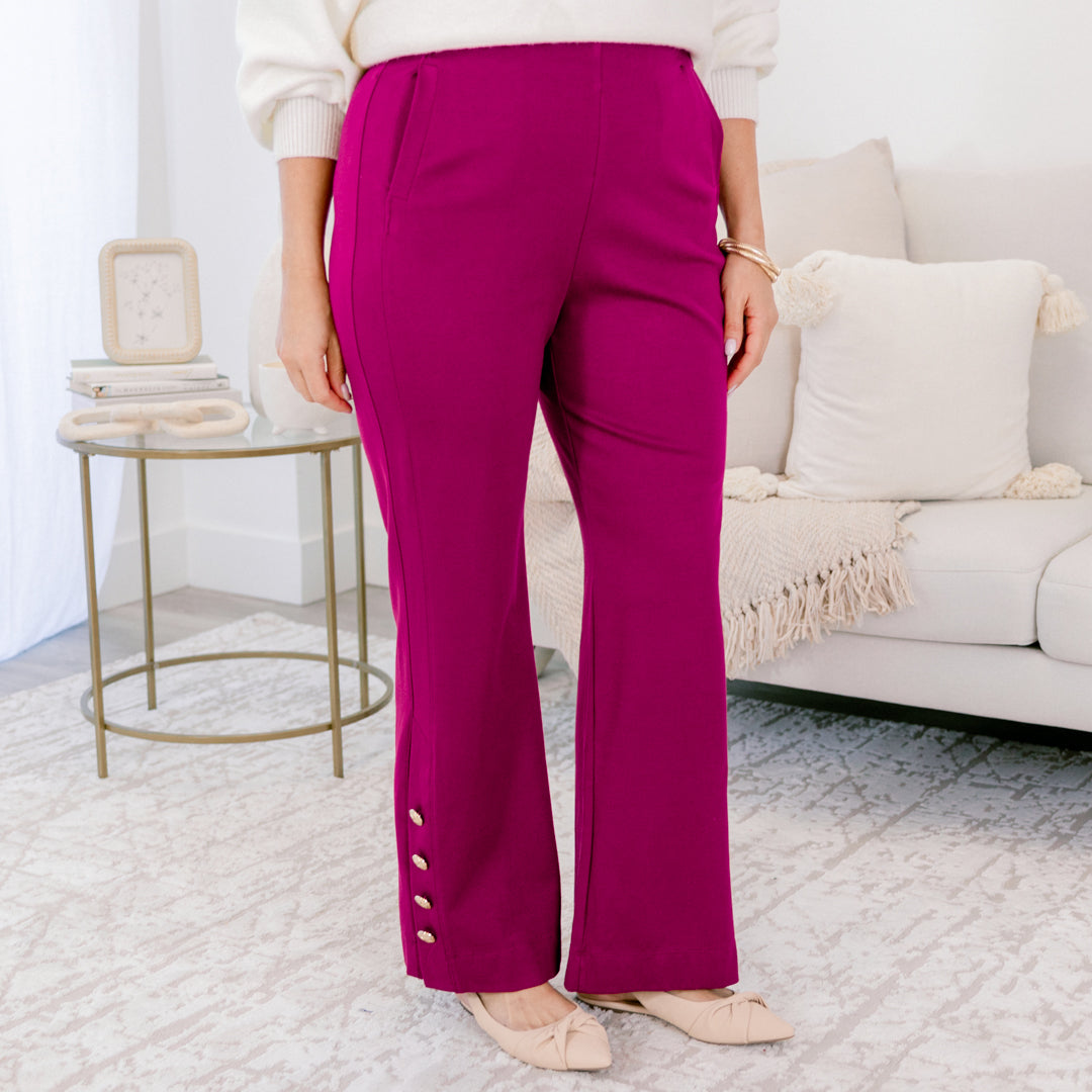 My Signature Look Pants, Merlot