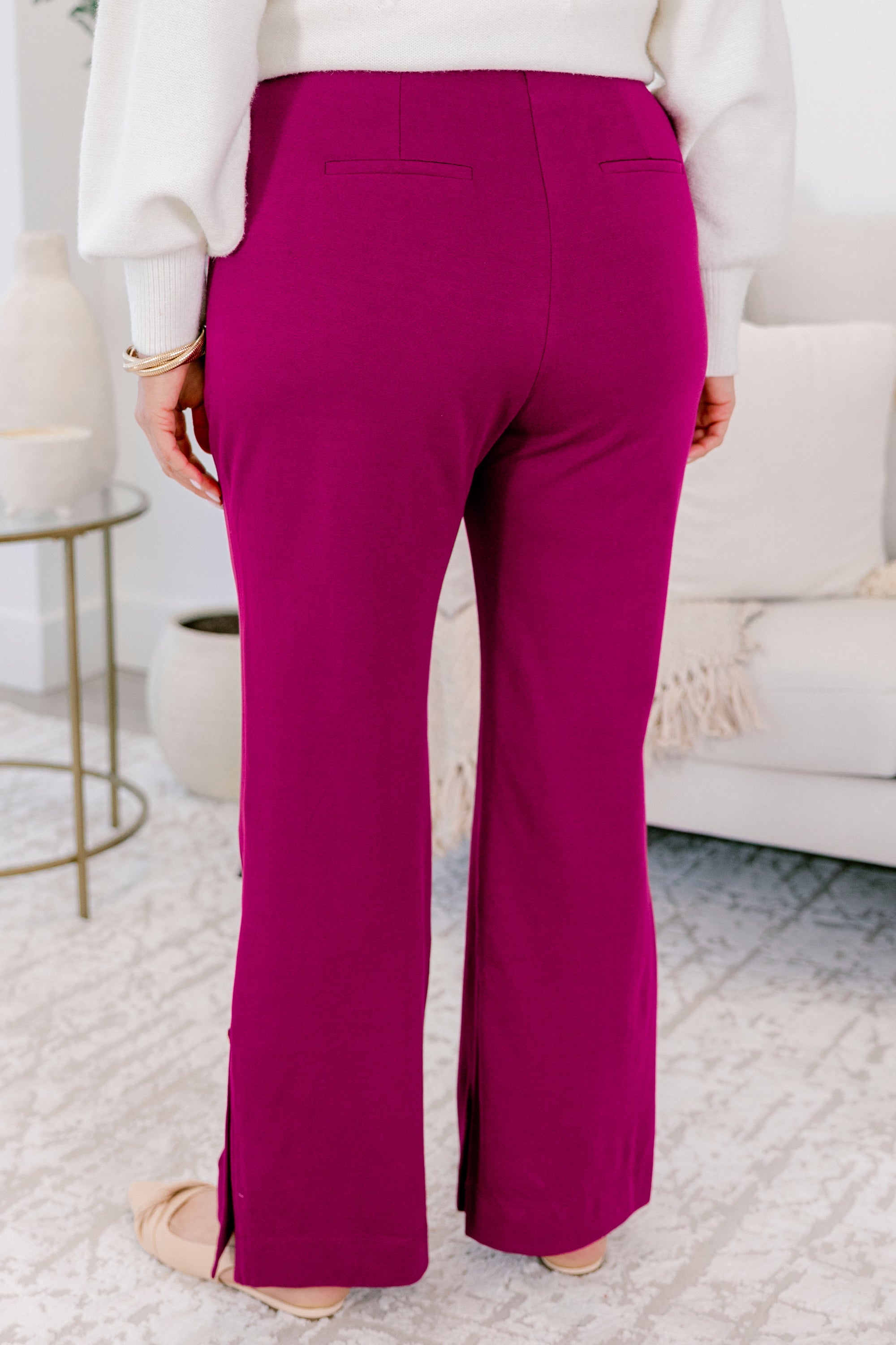 My Signature Look Pants, Merlot