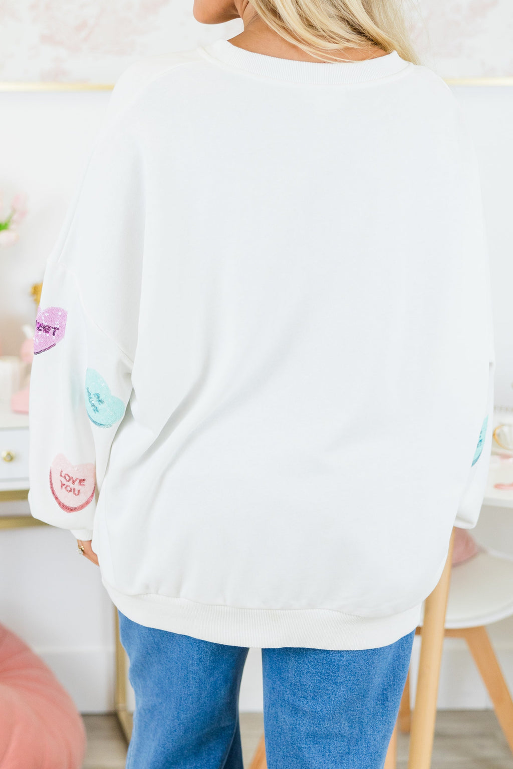My Sweet Love For You Pullover, White