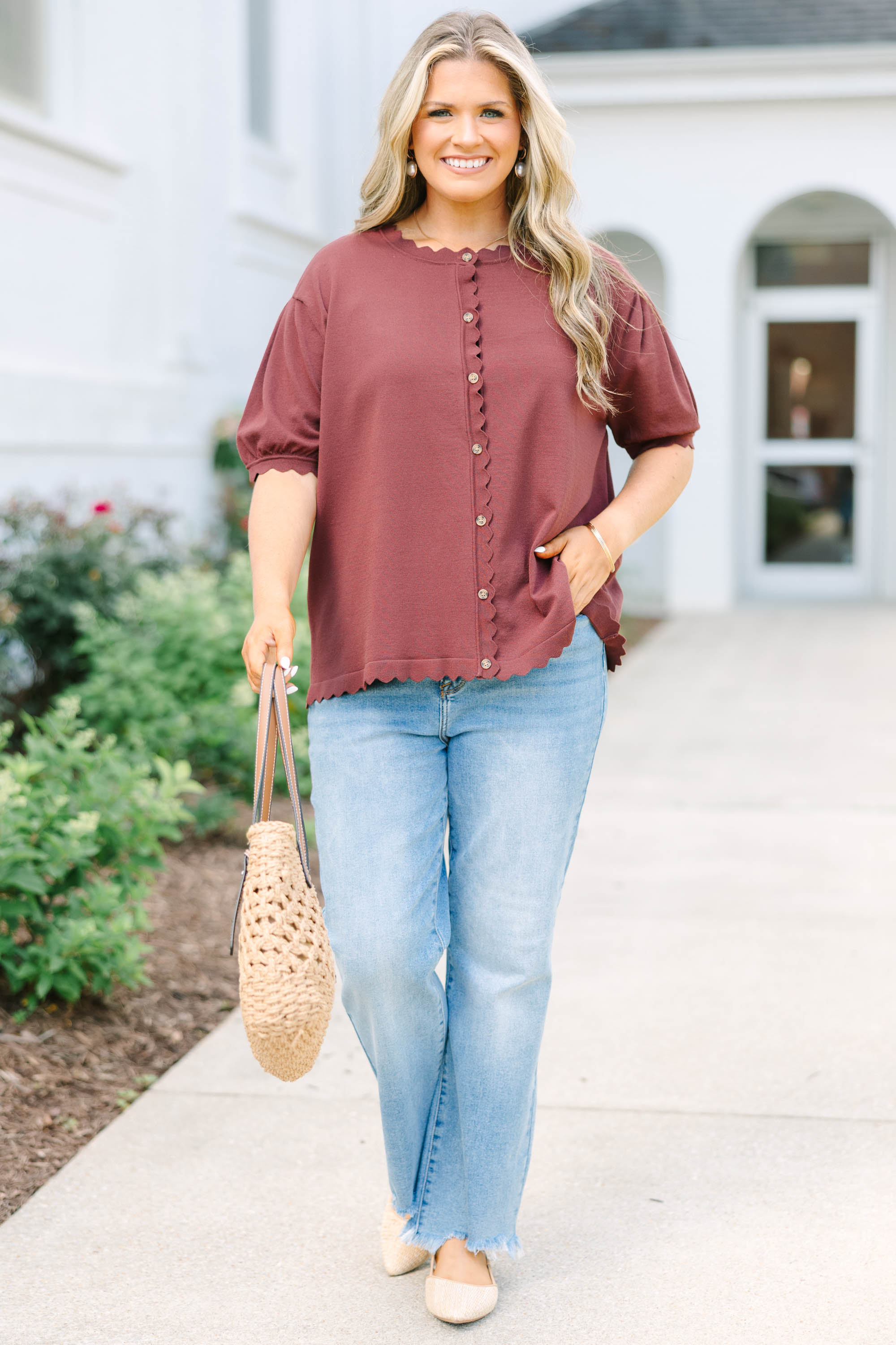 My Sweet Side Cardigan, Brown