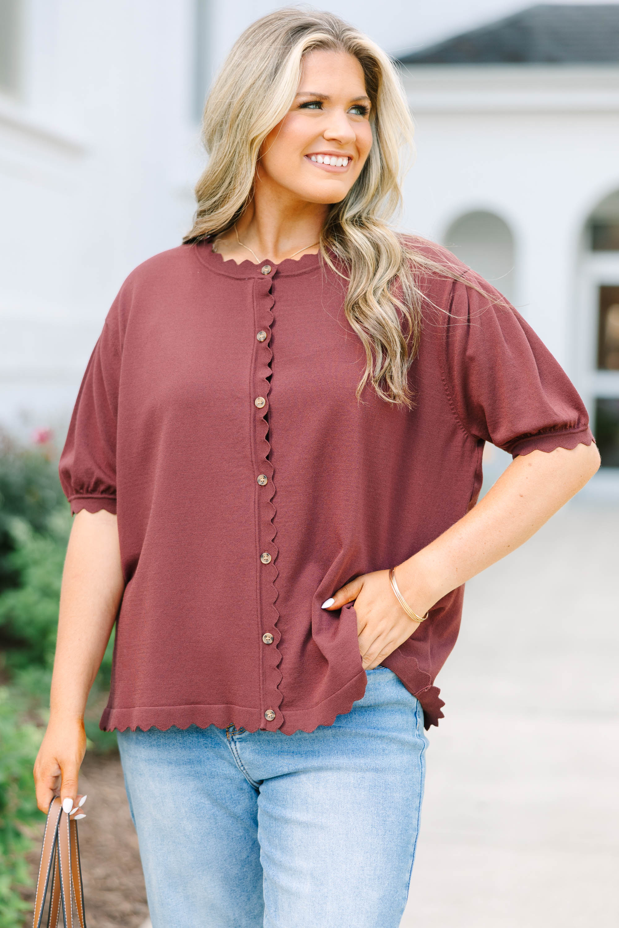 My Sweet Side Cardigan, Brown