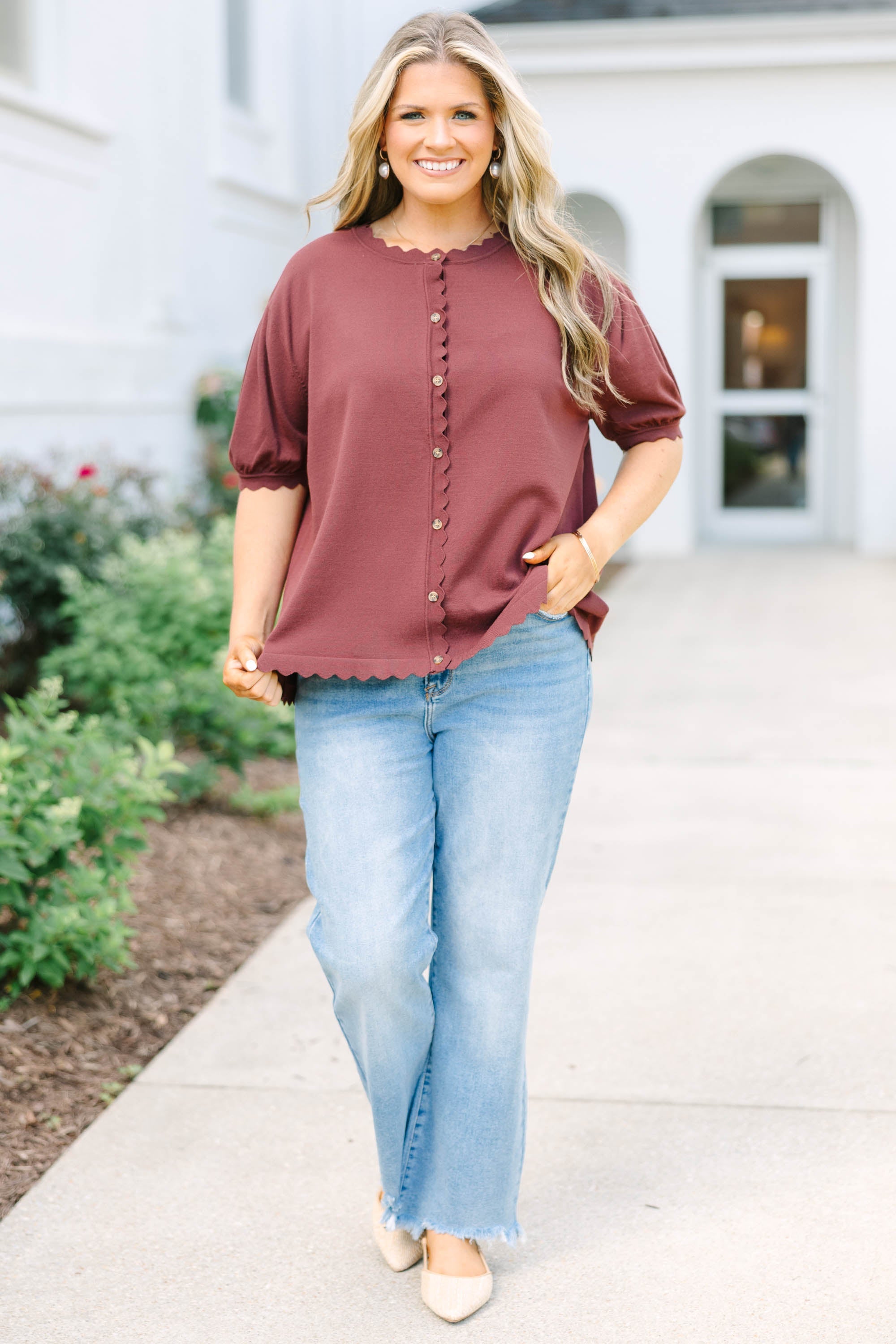 My Sweet Side Cardigan, Brown