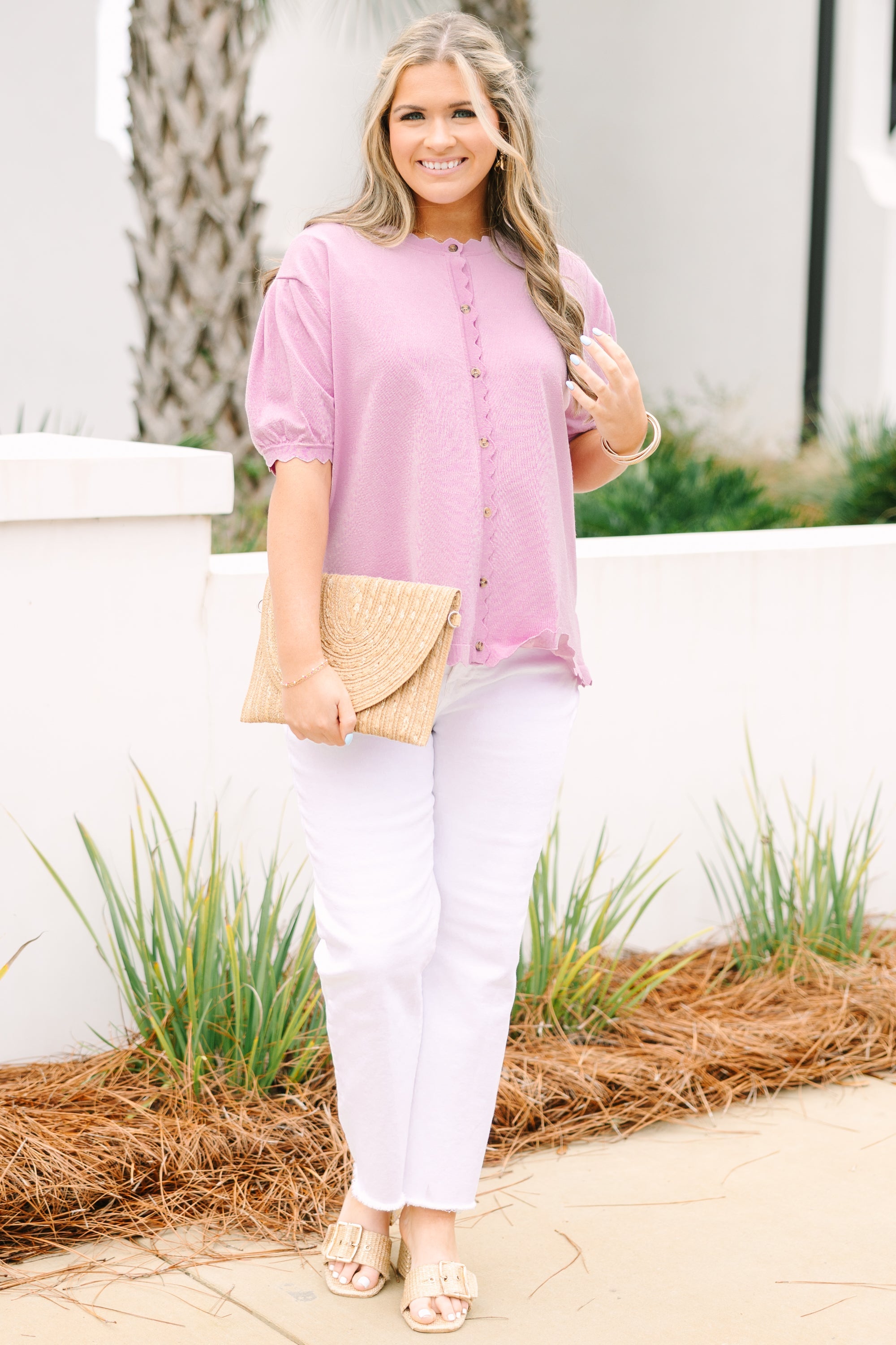 My Sweet Side Cardigan, Lavender