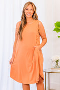 My Travel Companion Dress, Butter Orange