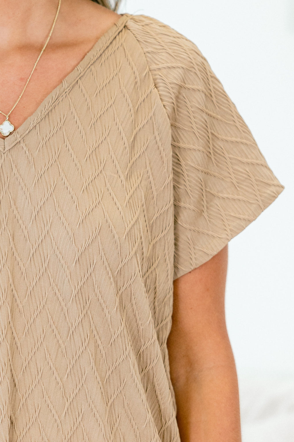 My Worst Distraction Top, Taupe