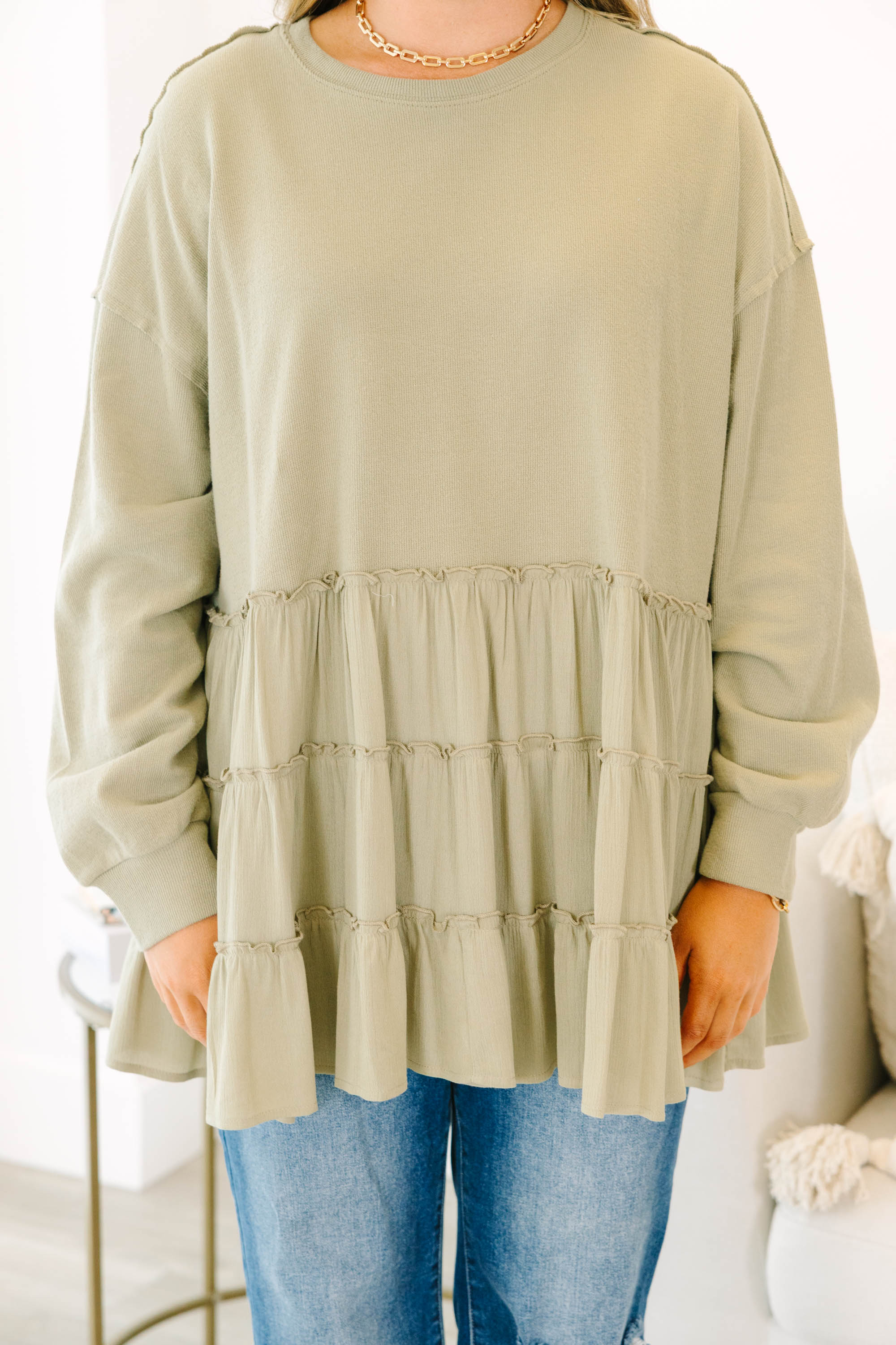 My Kind Of Fun Top, Olive