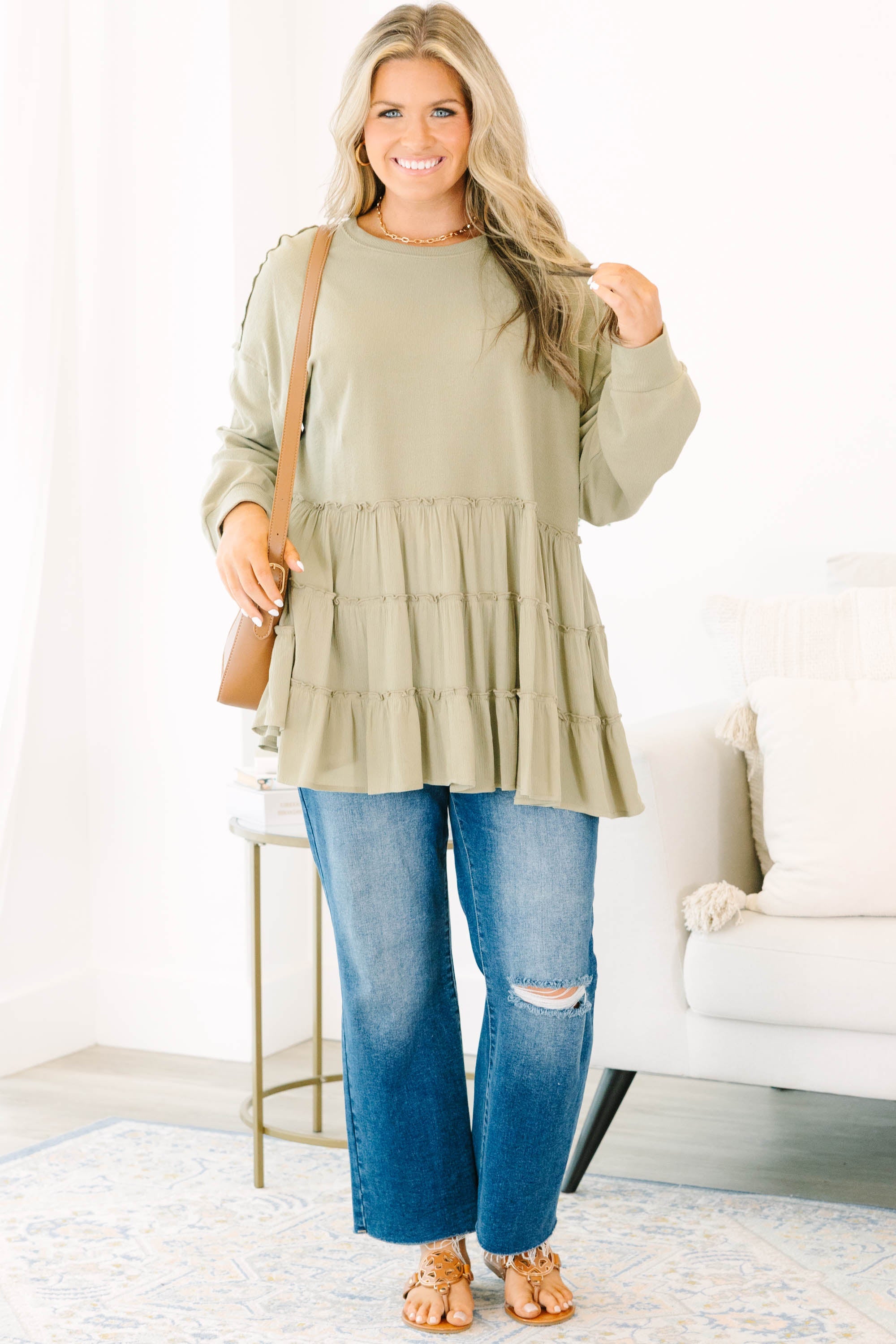 My Kind Of Fun Top, Olive