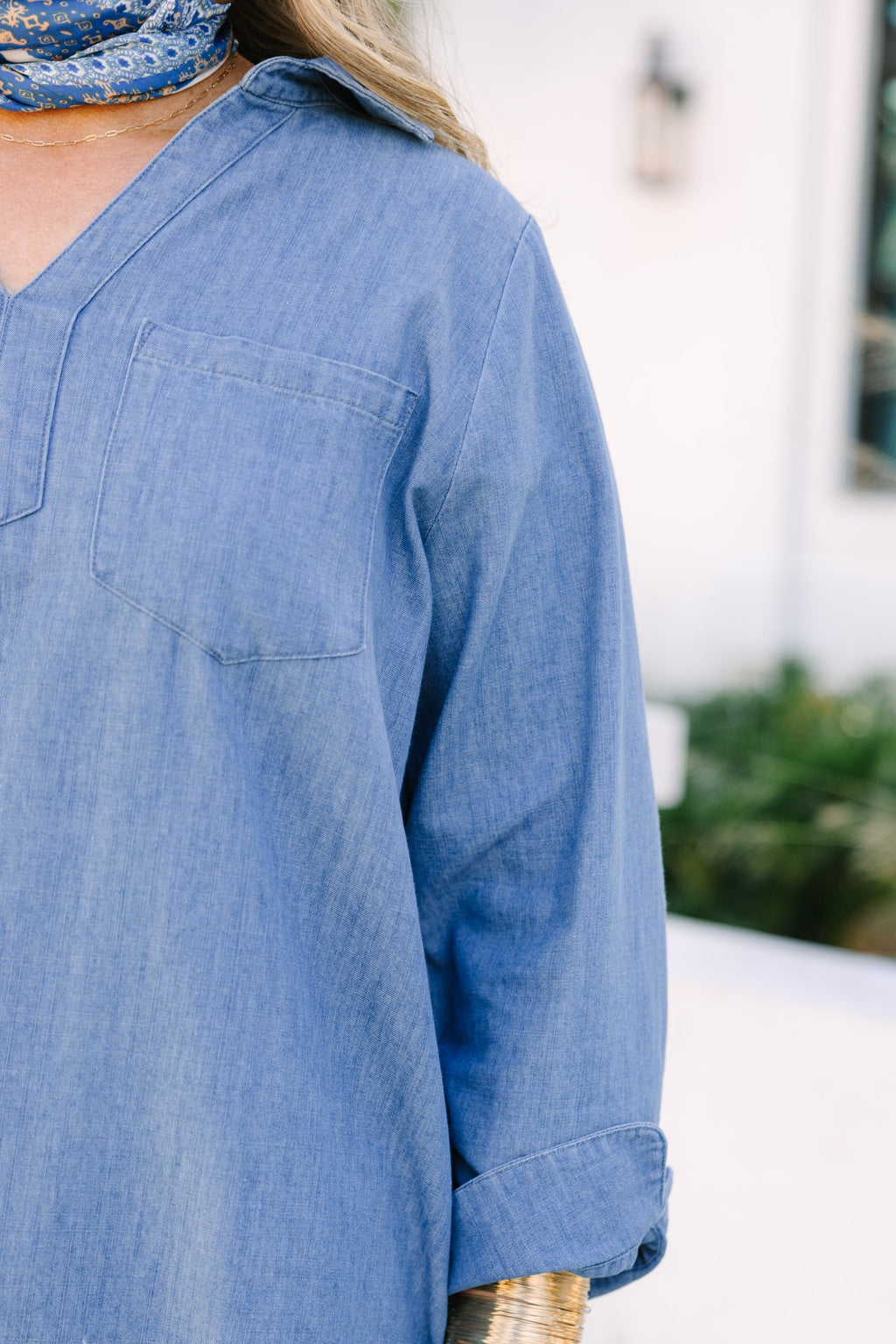 Natural By Nature Popover Dress, Denim