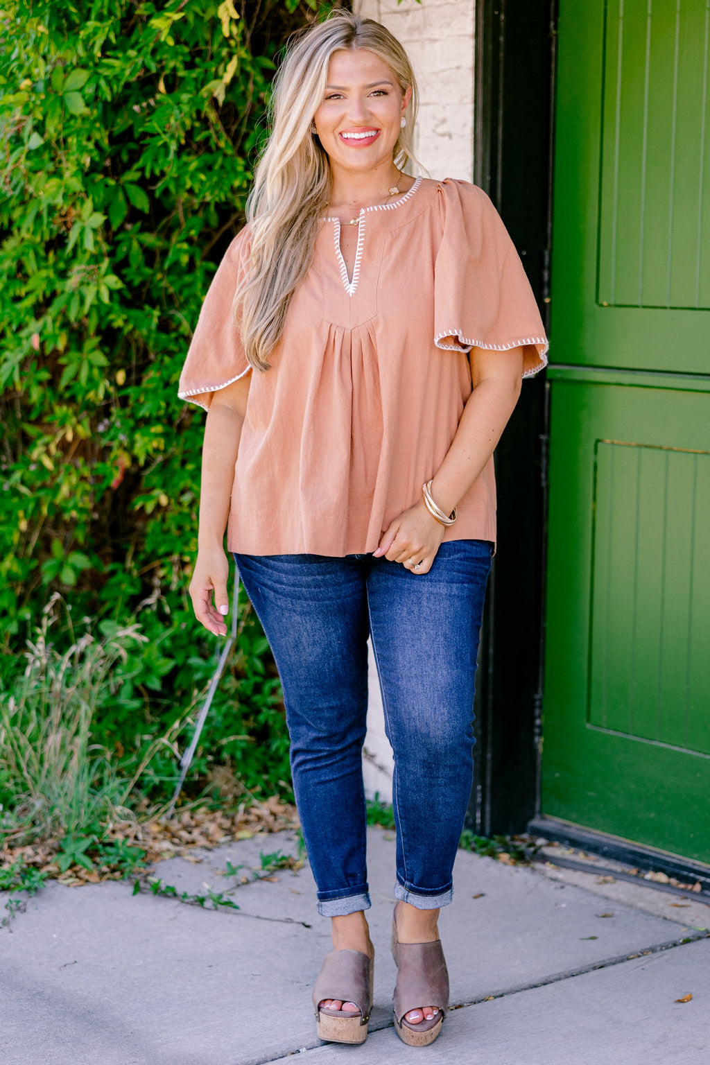 Nautical Breeze Top, Brown