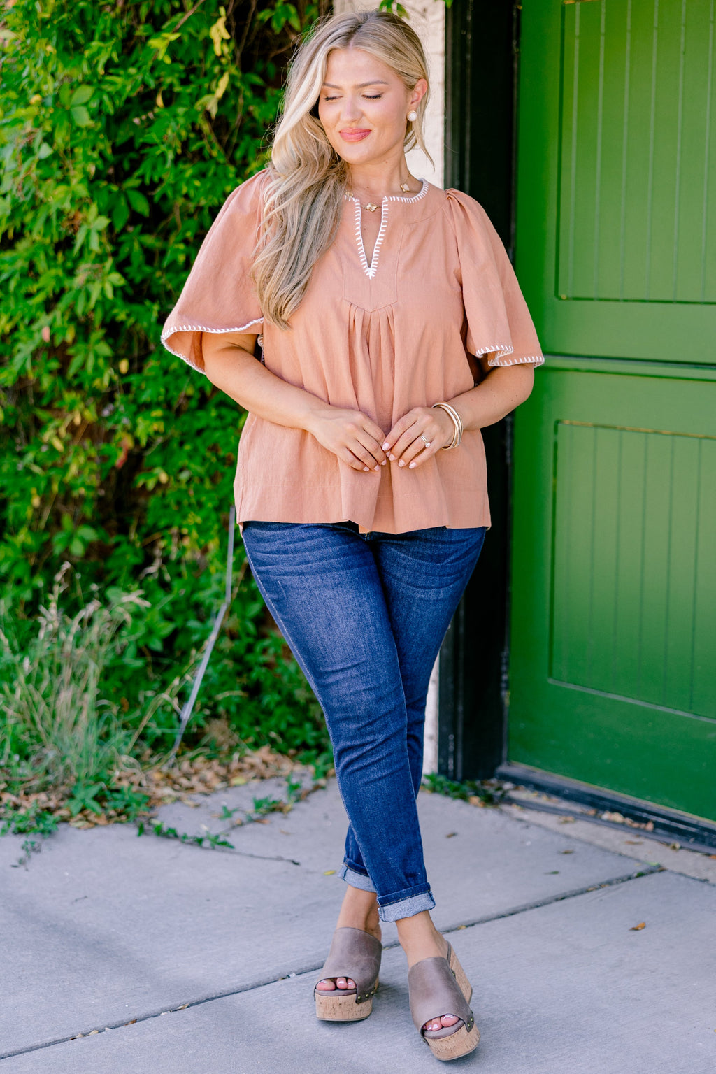 Nautical Breeze Top, Brown