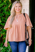 Nautical Breeze Top, Brown