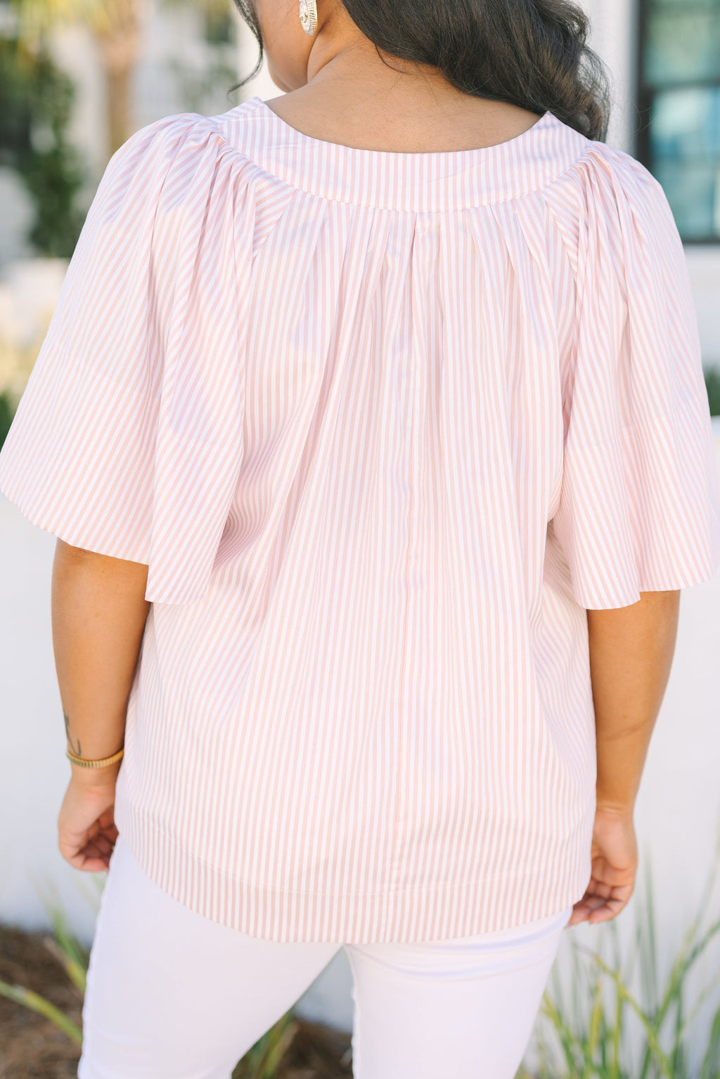Nautical Breeze Top, Brown Stripe