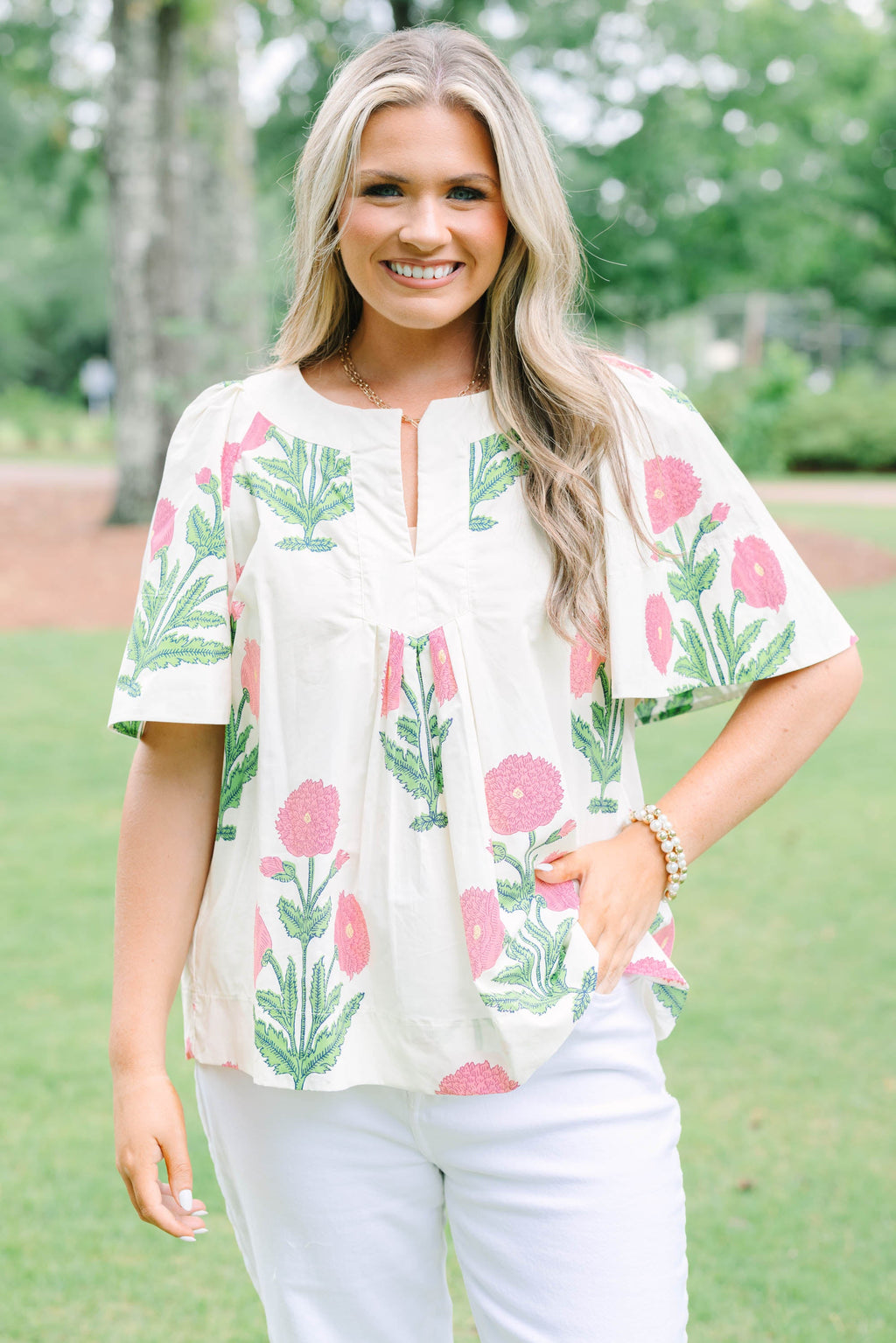 Nautical Breeze Top, Cream