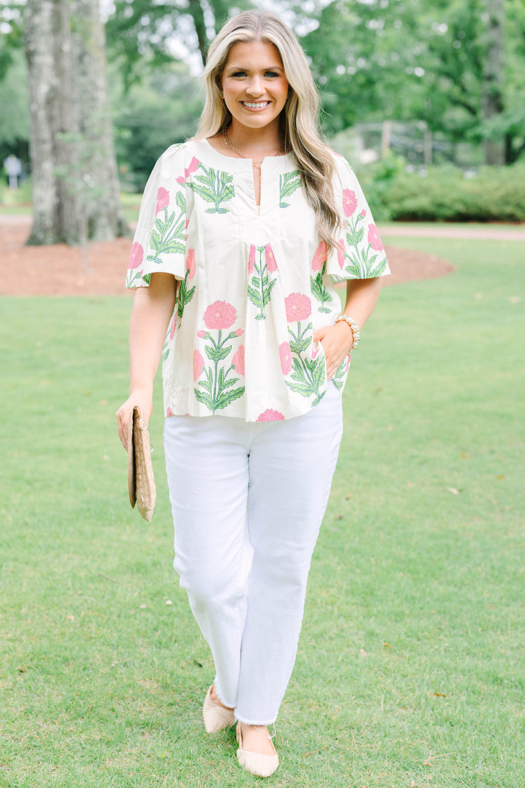 Nautical Breeze Top, Cream
