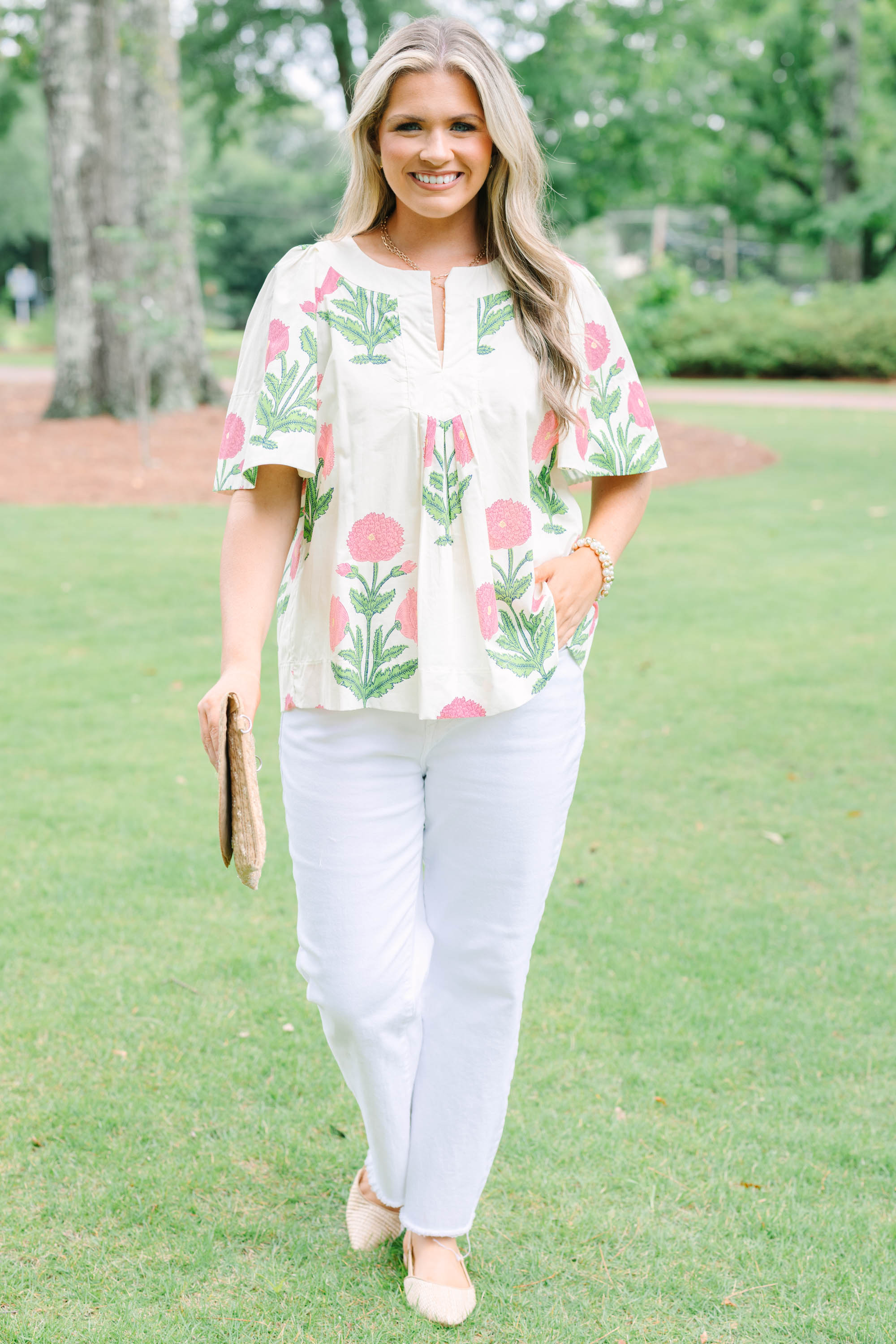 Nautical Breeze Top, Cream