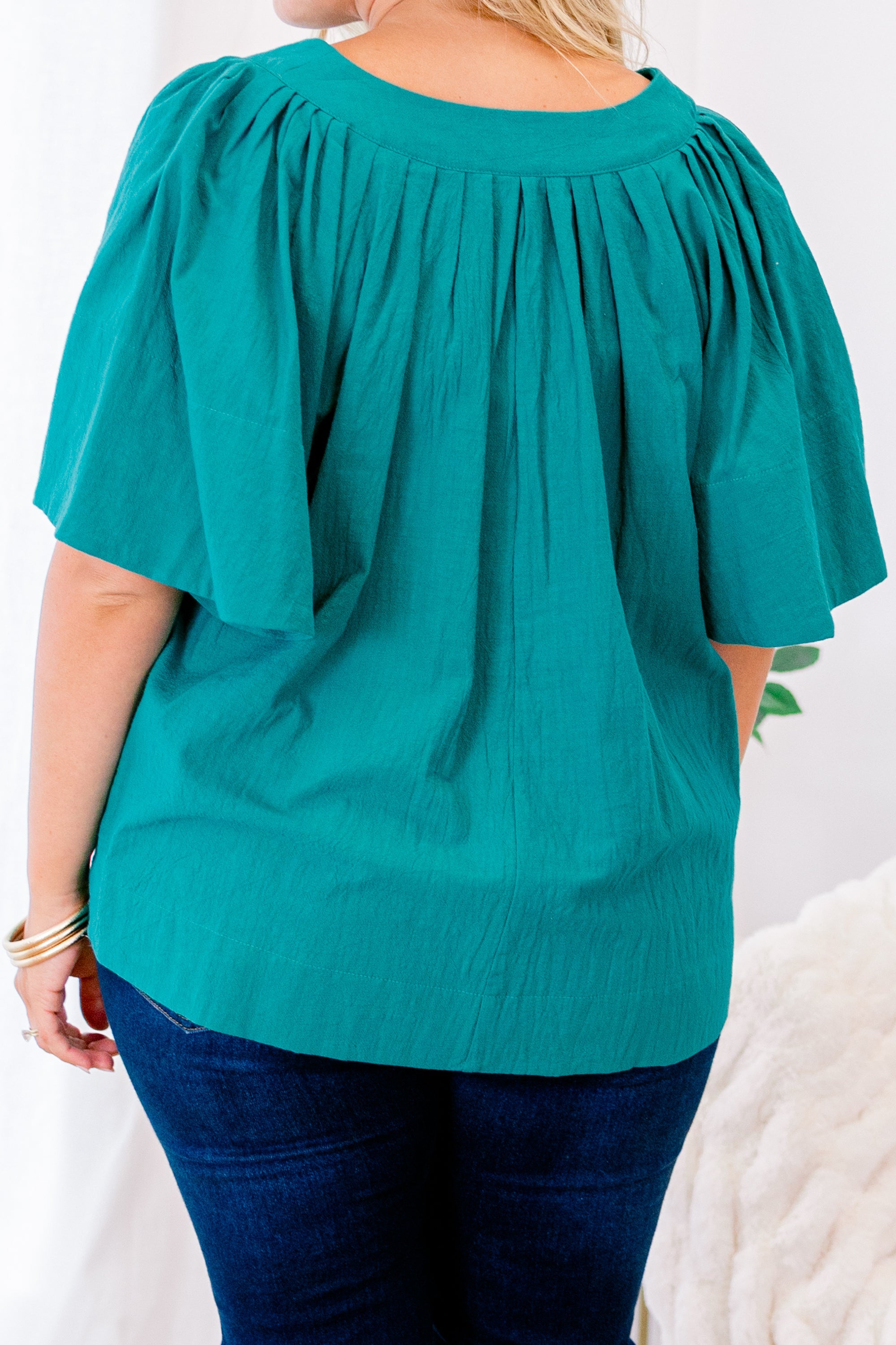 Nautical Breeze Top, Emerald