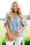 Nautical Breeze Top, Light Blue