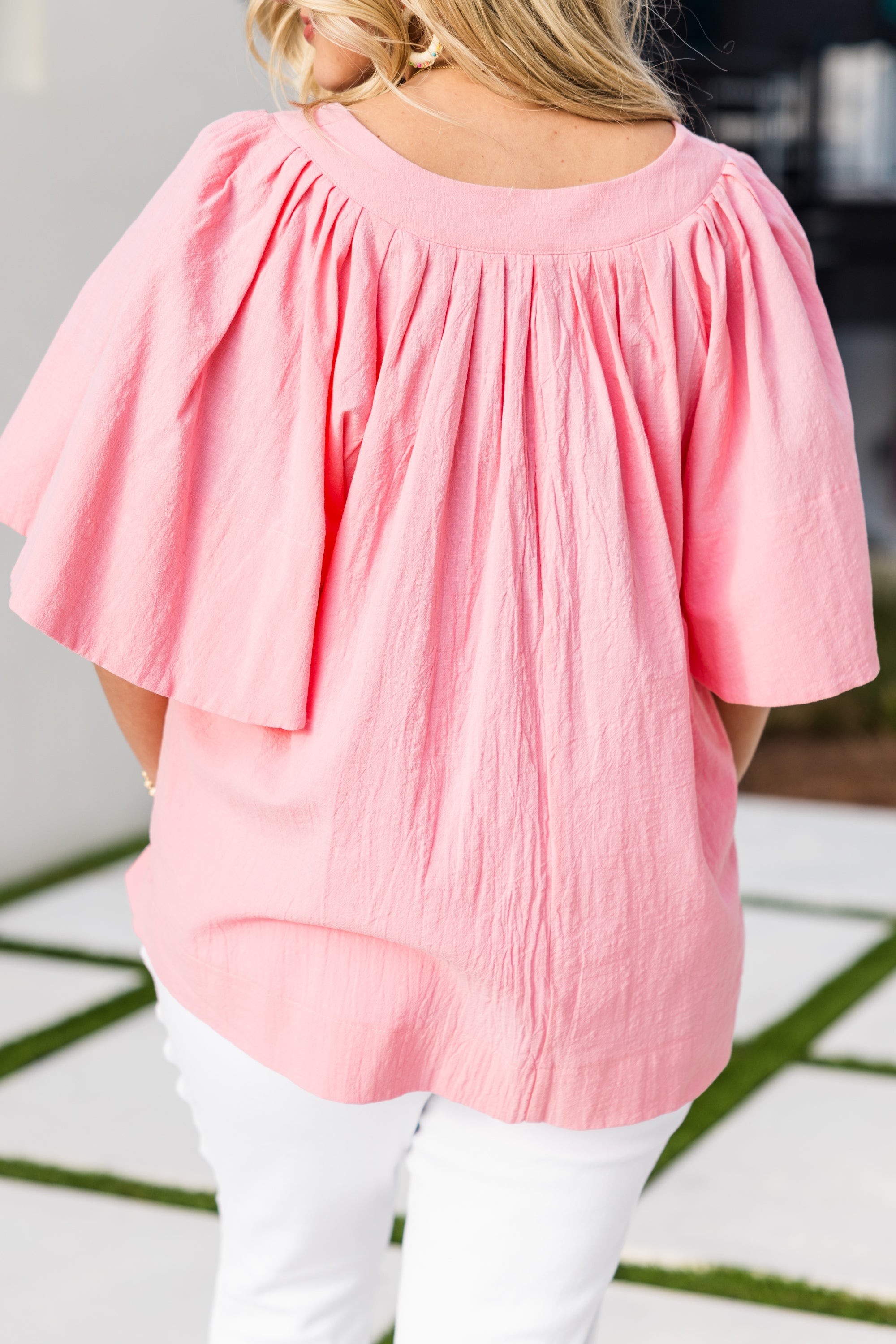 Nautical Breeze Top, Pink
