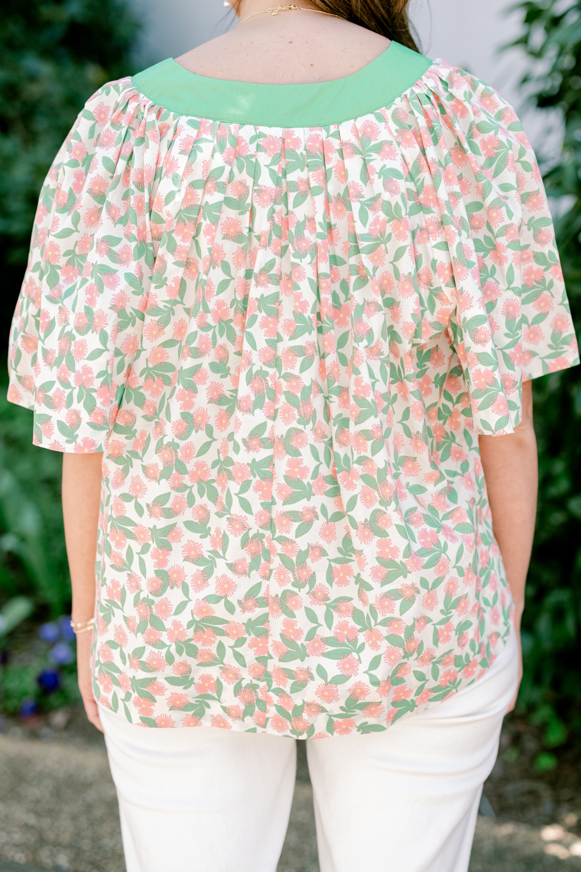 Nautical Breeze Top, Pink-Green
