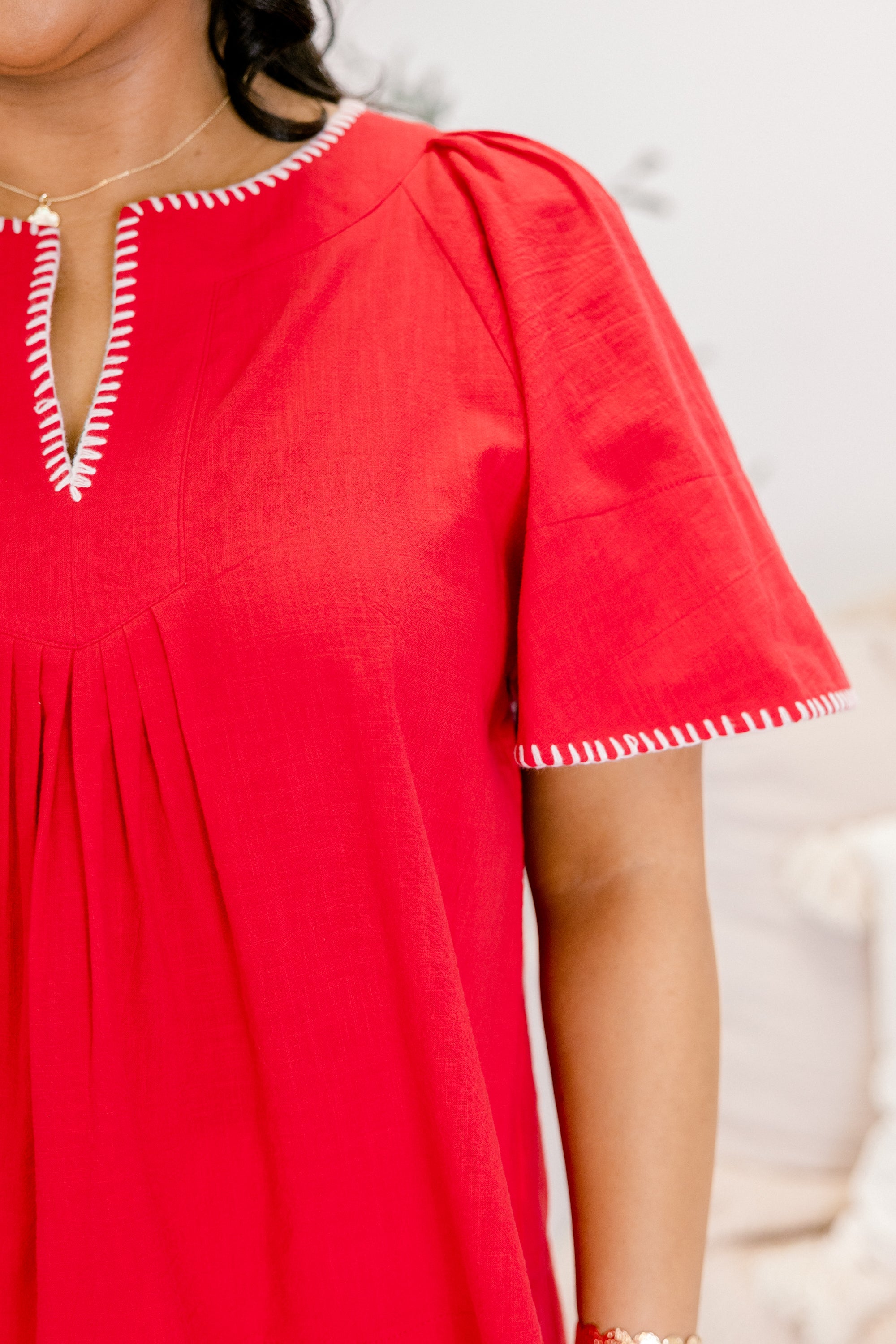 Nautical Breeze Top, Red