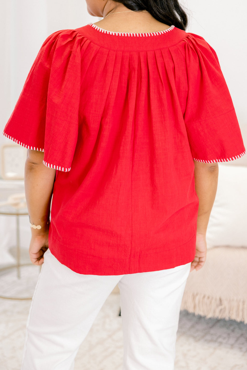 Nautical Breeze Top, Red