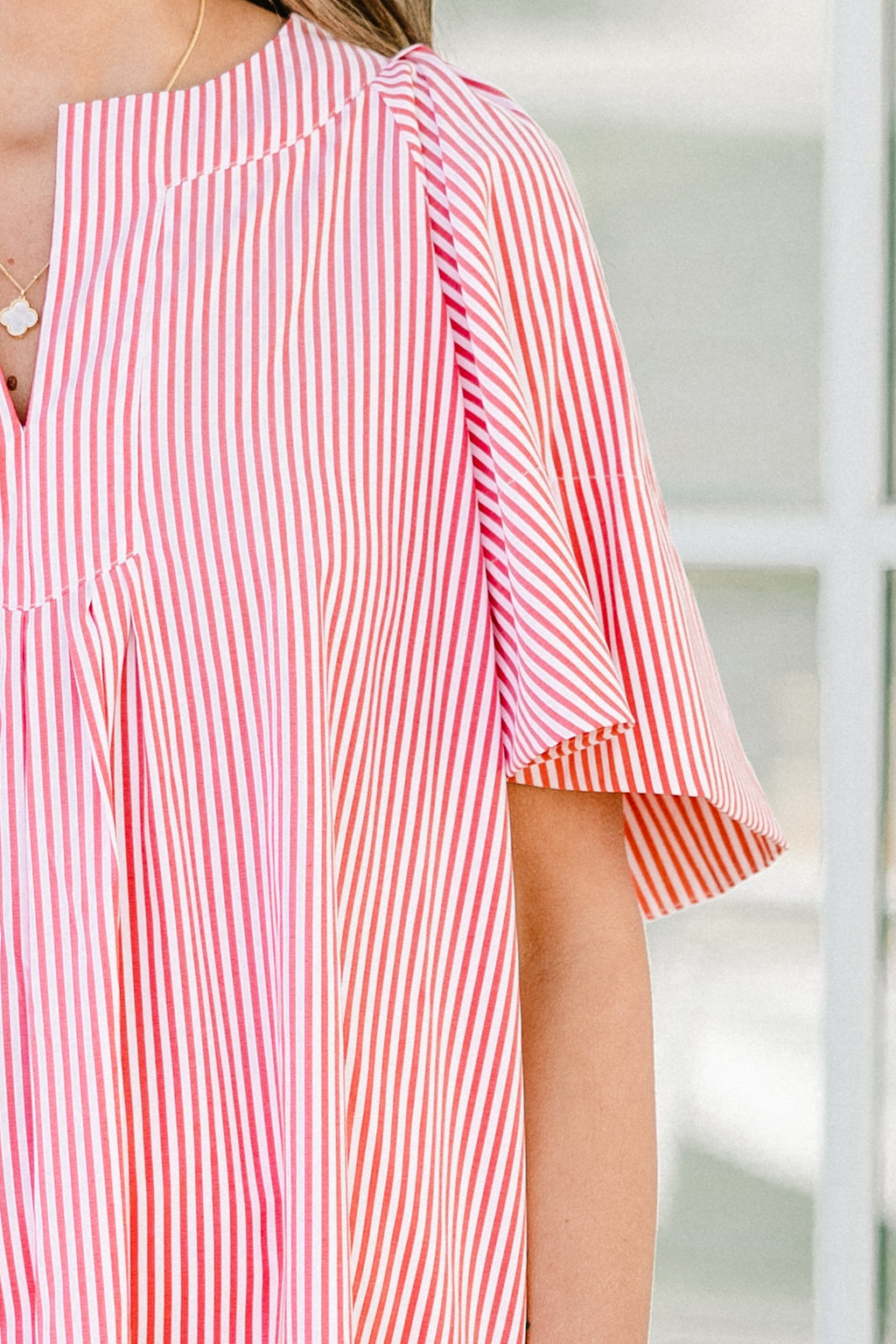 Nautical Breeze Top, Red Stripe
