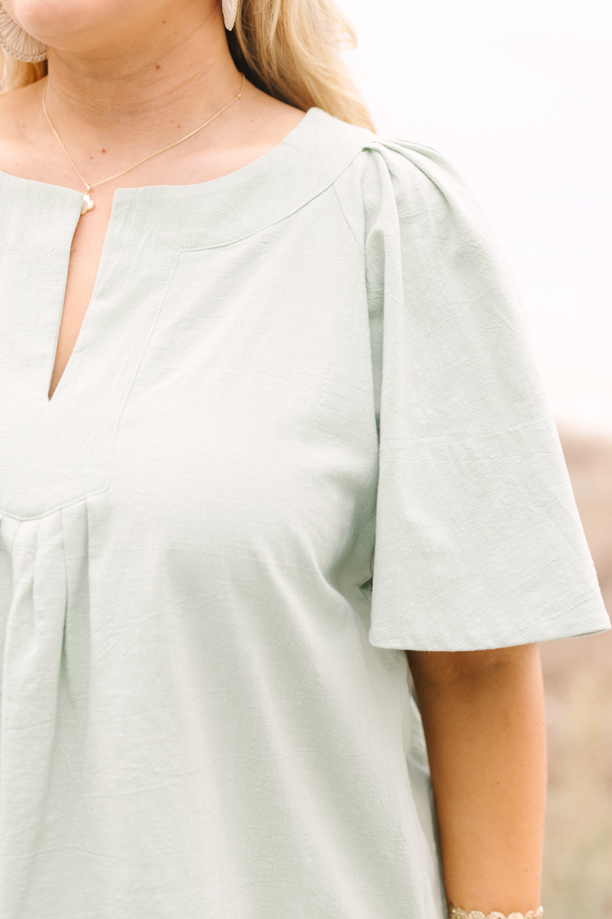Nautical Breeze Top, Sage
