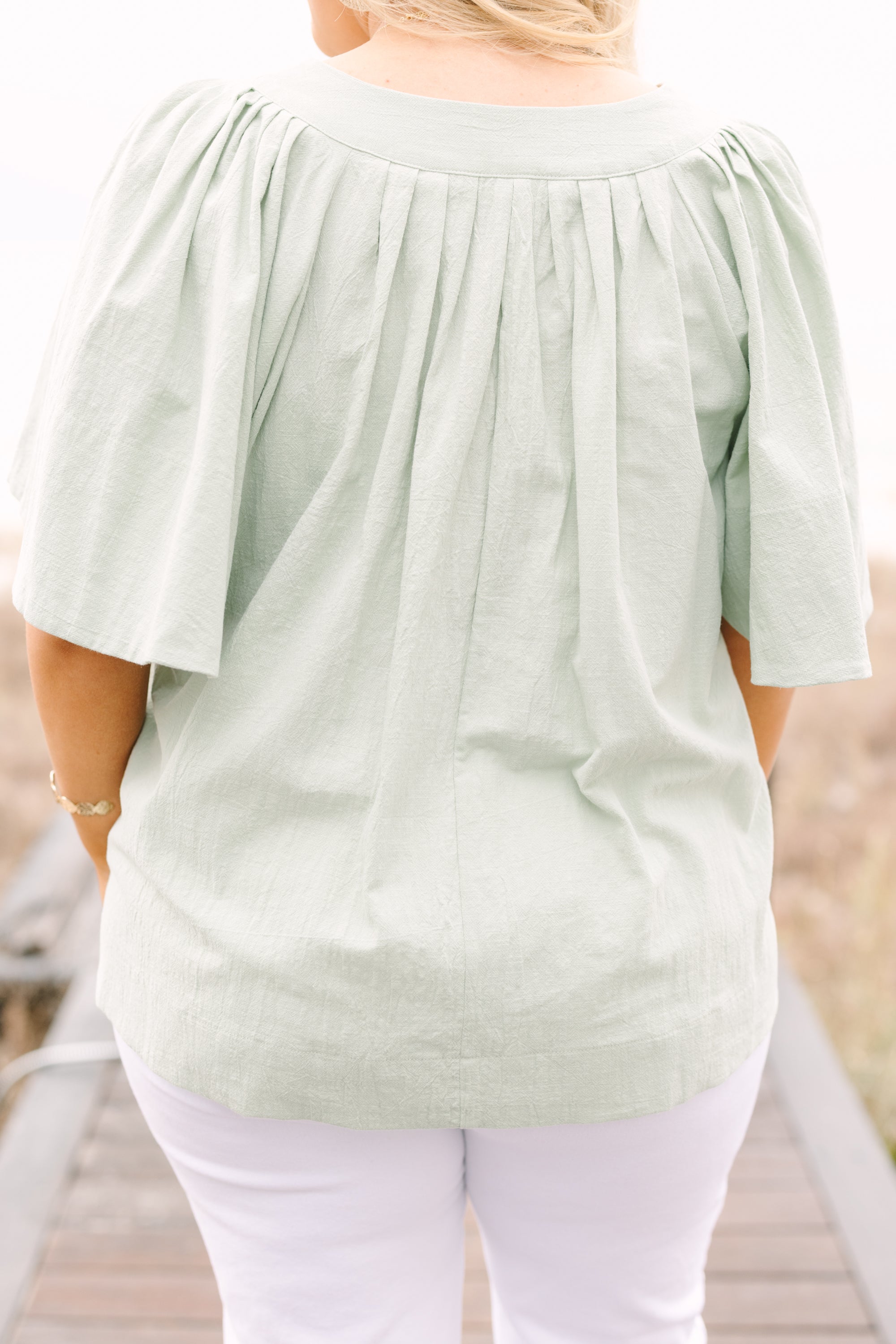 Nautical Breeze Top, Sage