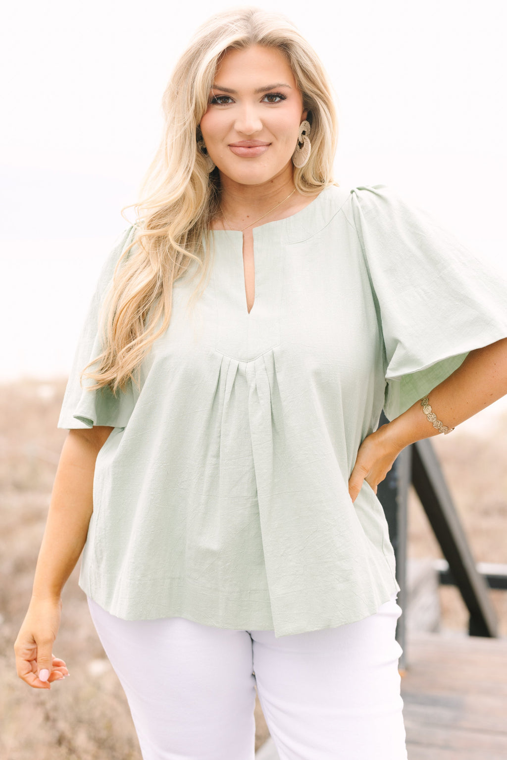 Nautical Breeze Top, Sage