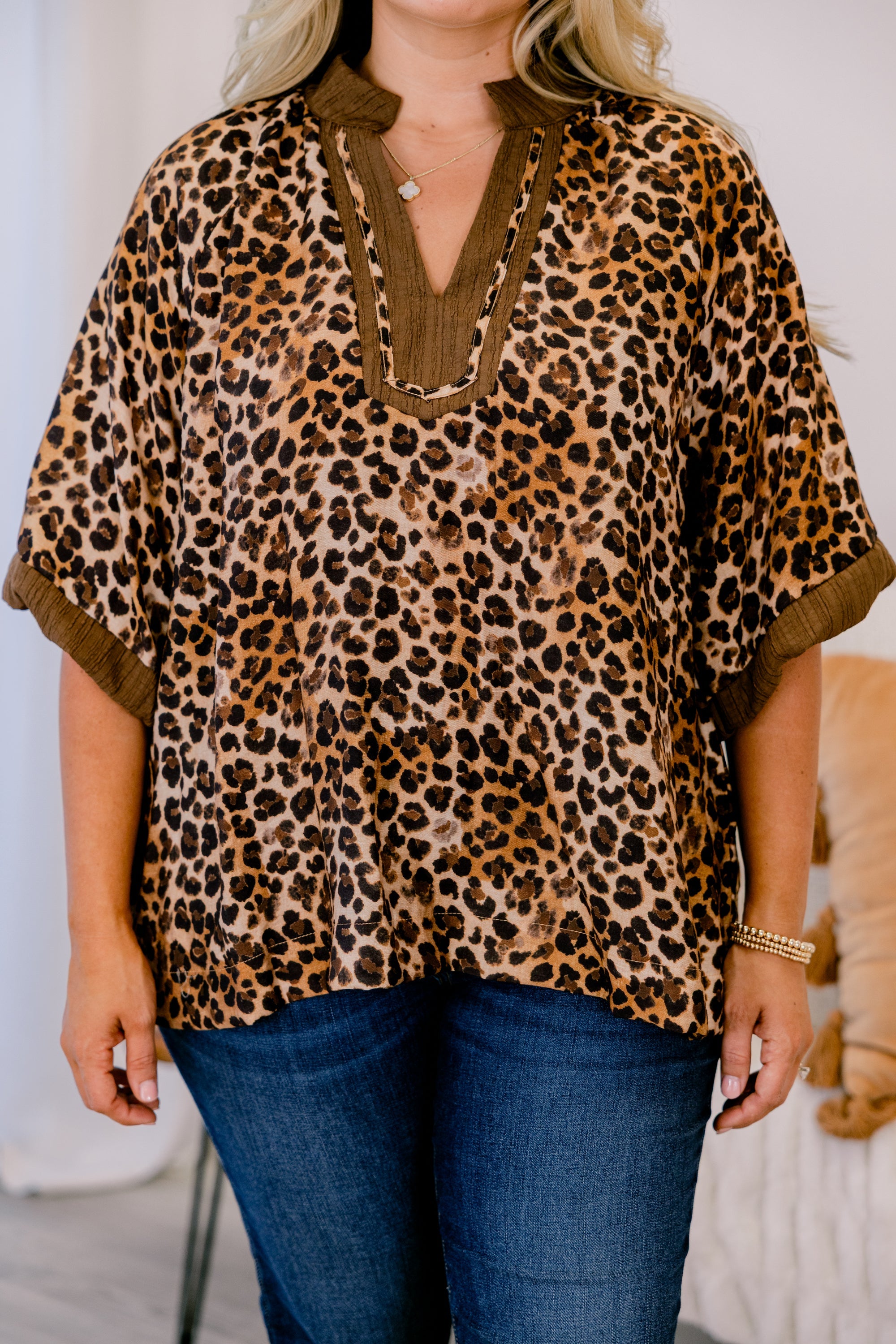 Never Go Wrong Top, Brown