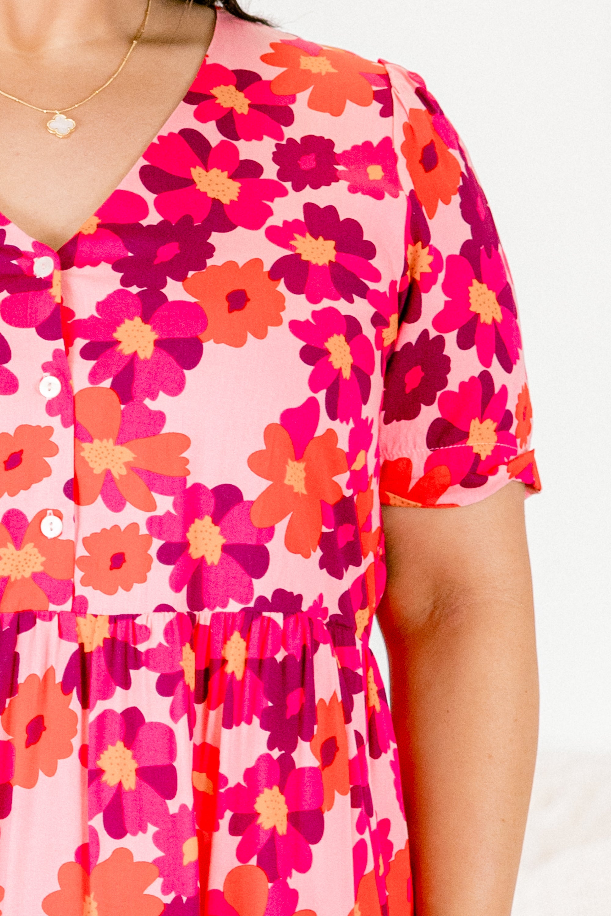Never Growing Up Babydoll Dress, Pink