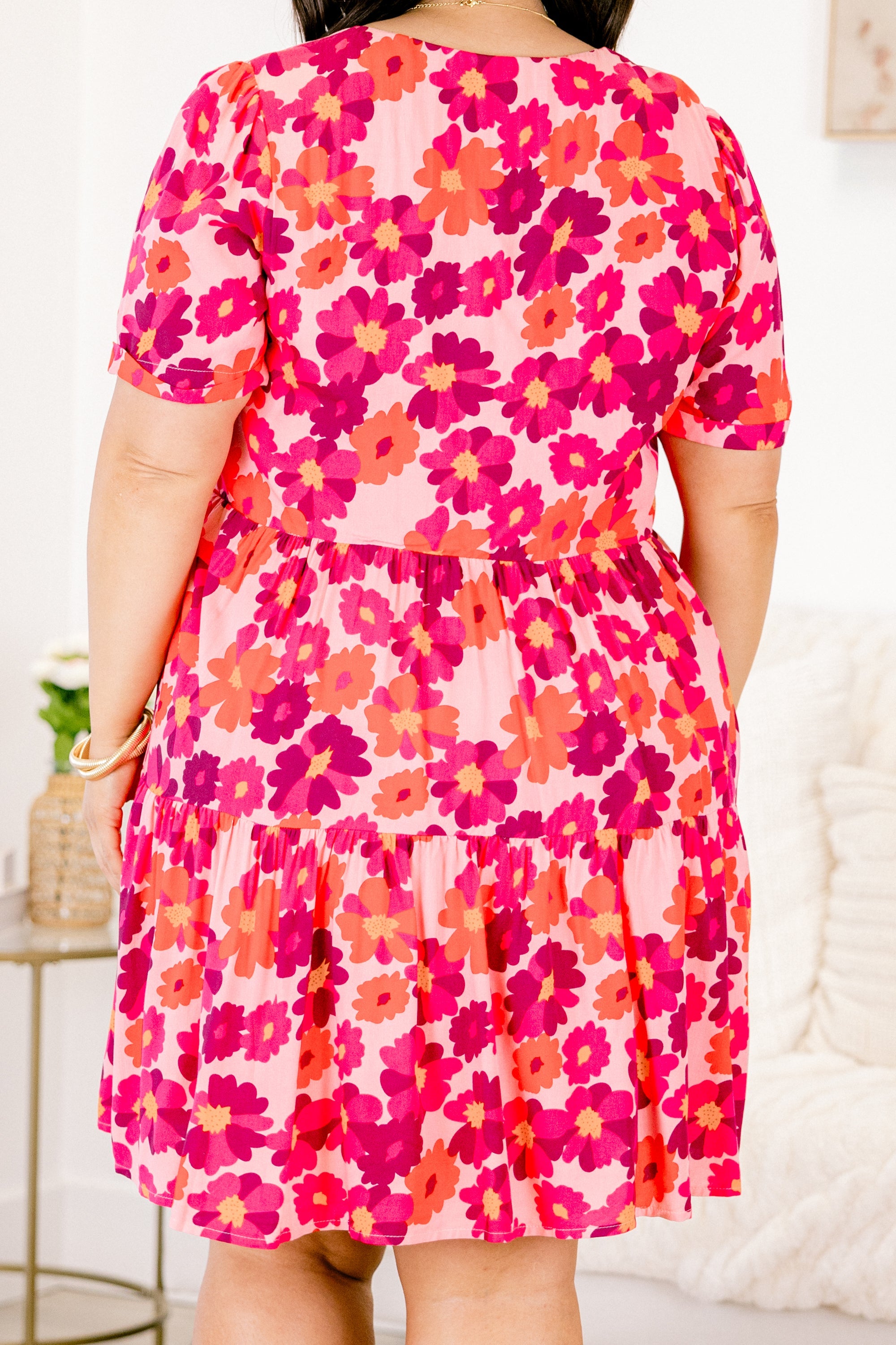 Never Growing Up Babydoll Dress, Pink