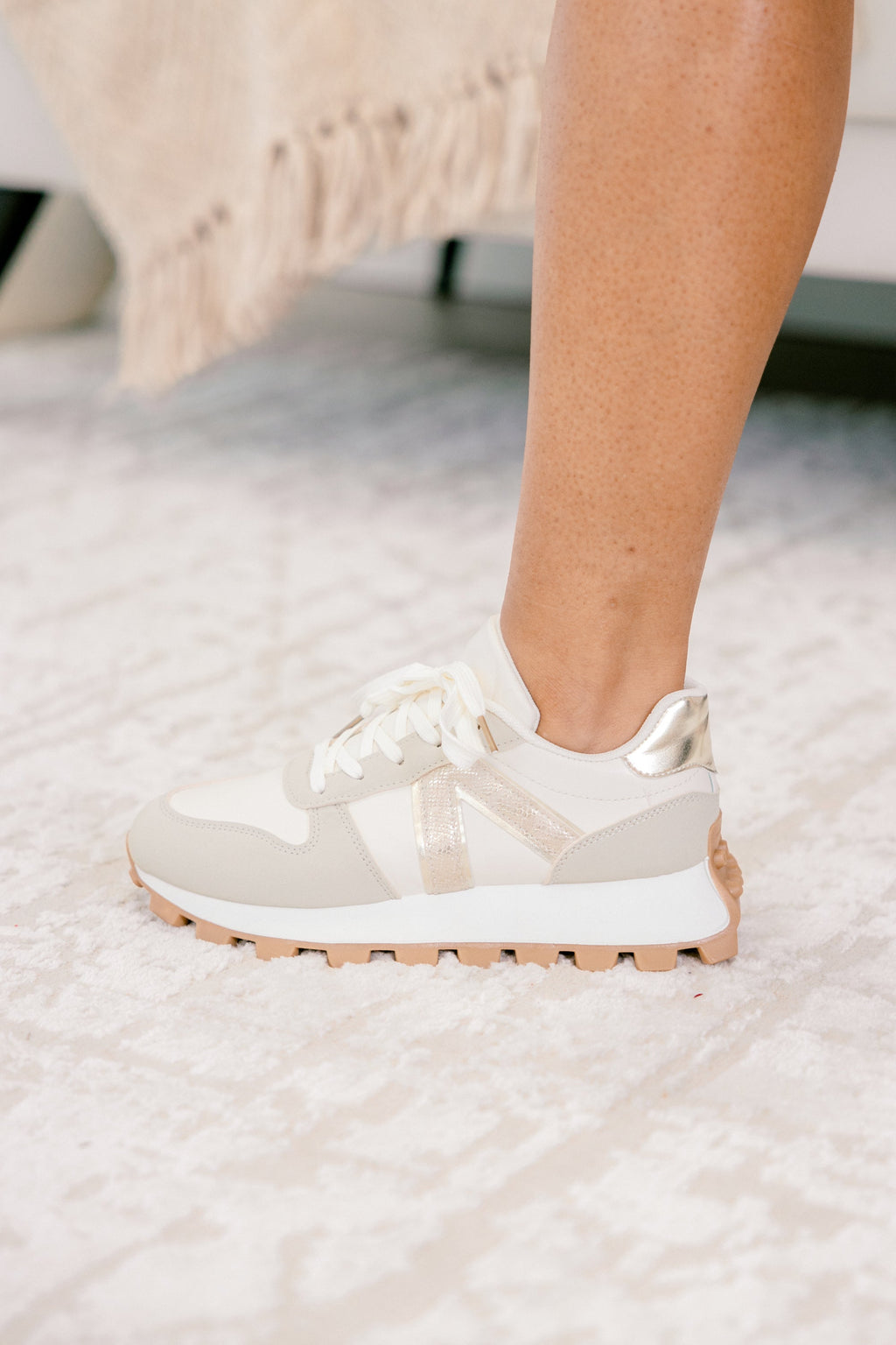 Never Out Of Reach Sneakers, Beige