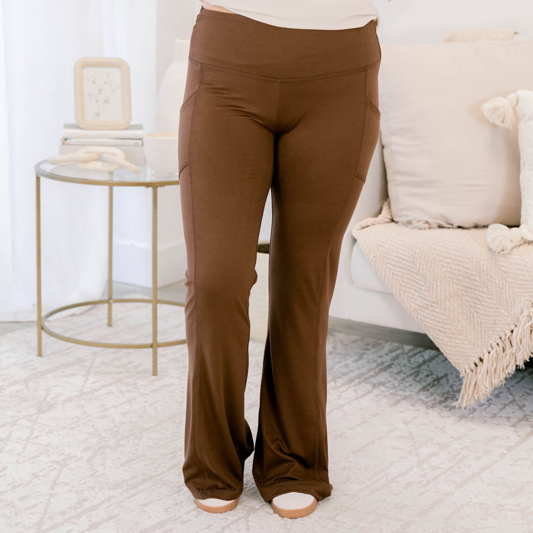 Never Quit Leggings, Brown