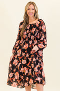 Never Too Early Midi Dress, Black