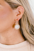 Never Without Grace Earrings, Cream