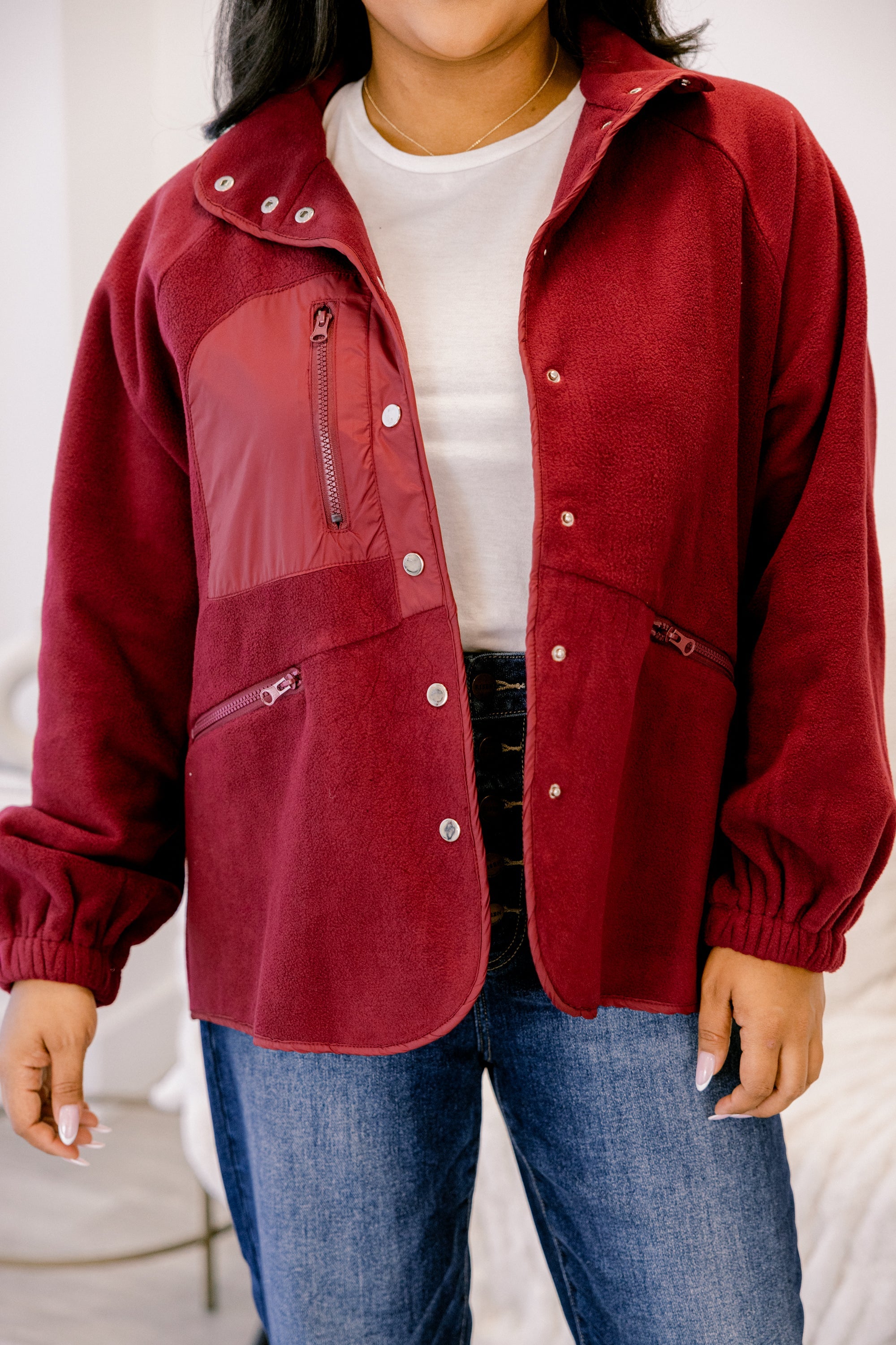 New Chapters Jacket, Burgundy