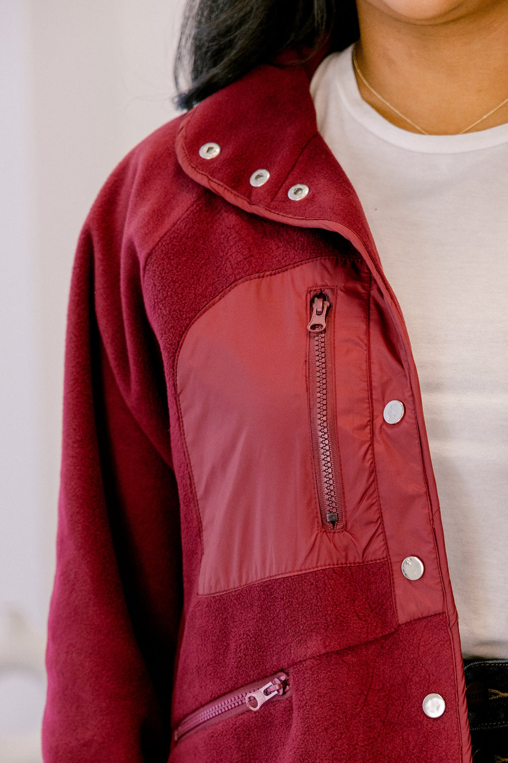 New Chapters Jacket, Burgundy