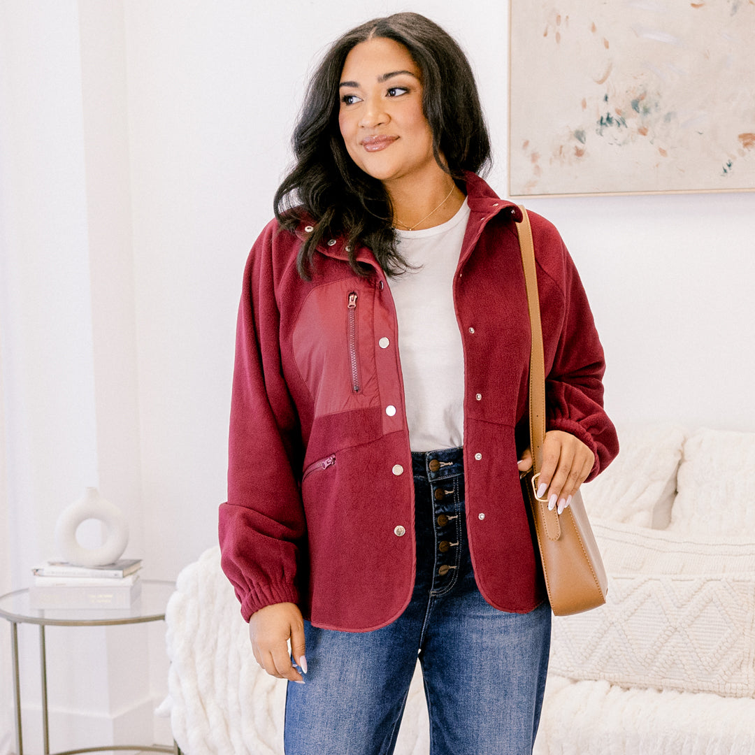 New Chapters Jacket, Burgundy