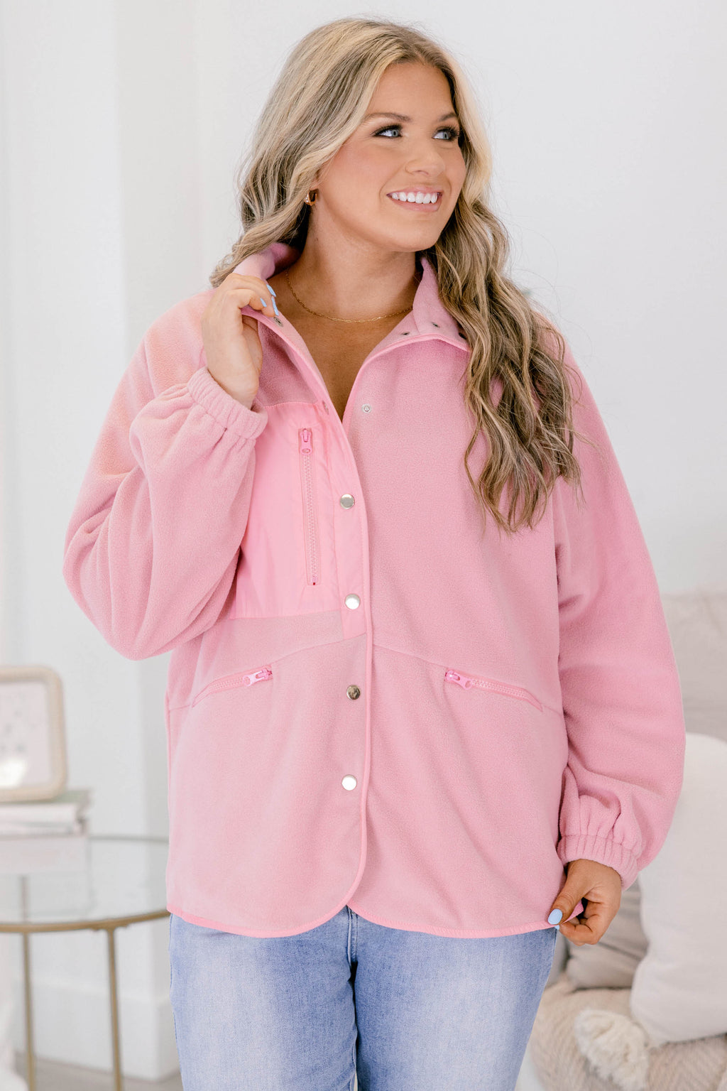 New Chapters Jacket, Dusty Pink